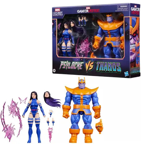 Hasbro Marvel Legends Series GamerVerse Psylocke vs Thanos Action Figure 2 Pack