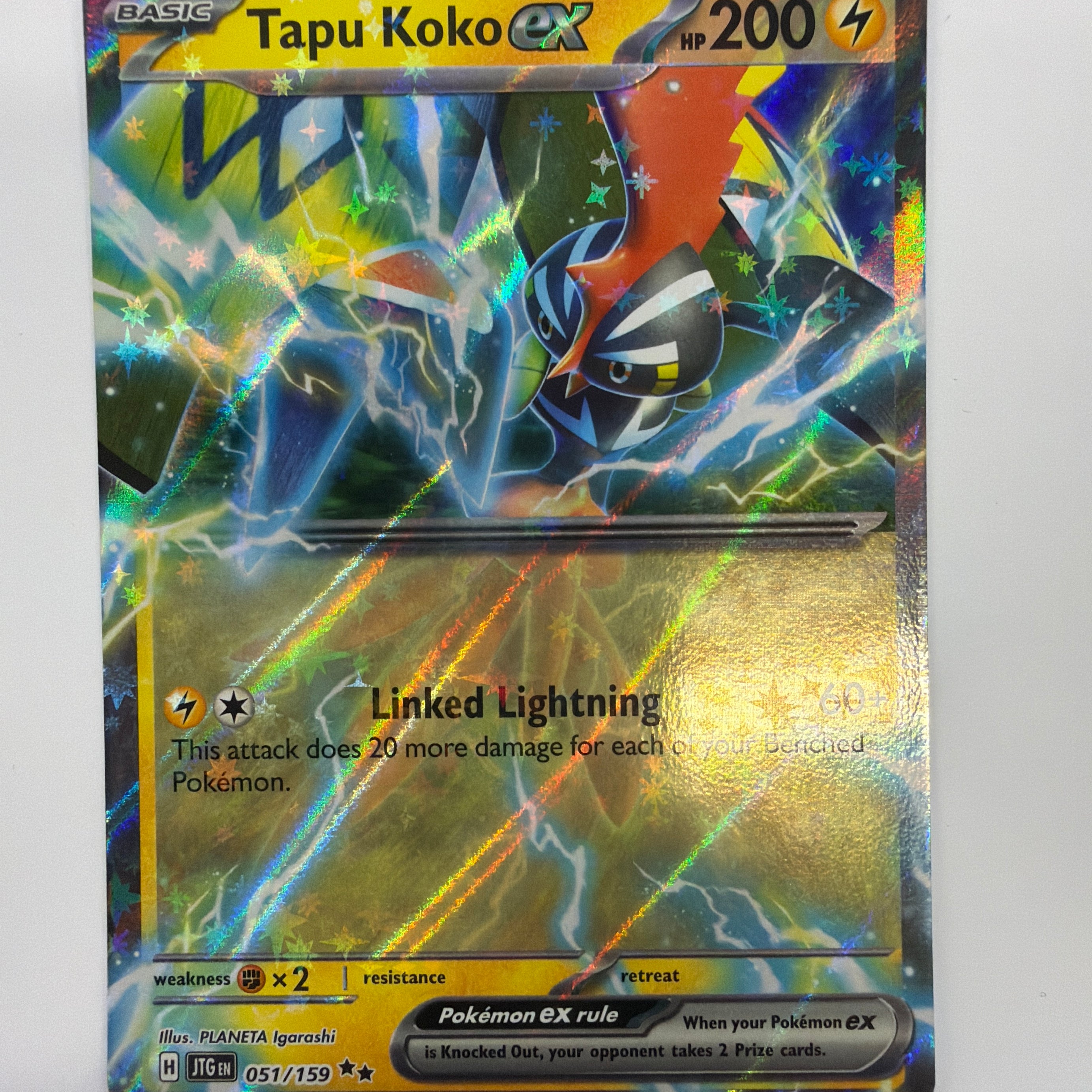 Pokémon TCG - Journey Together Tapu Koko ex 051/159 NM