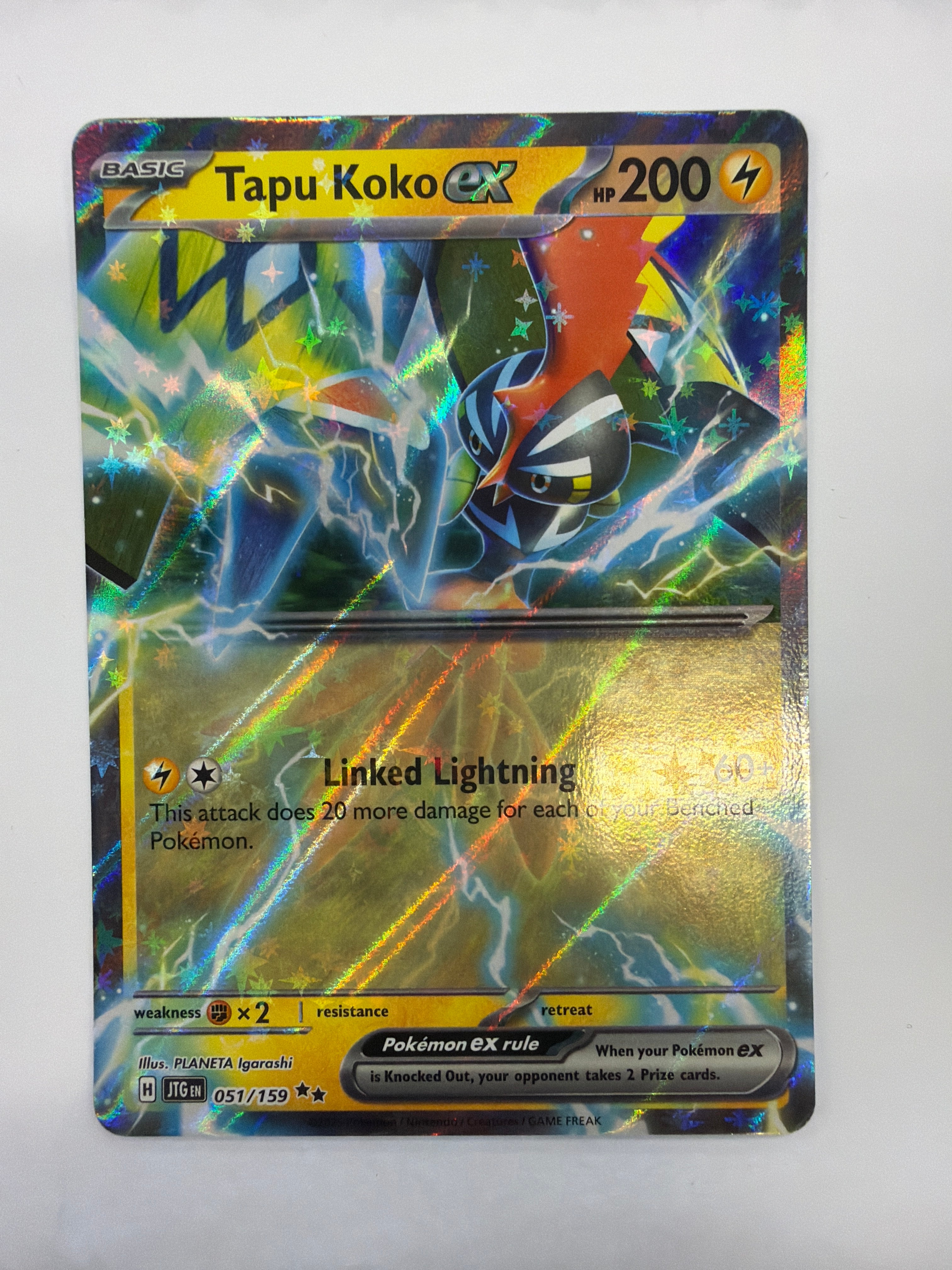 Pokémon TCG - Journey Together Tapu Koko ex 051/159 NM