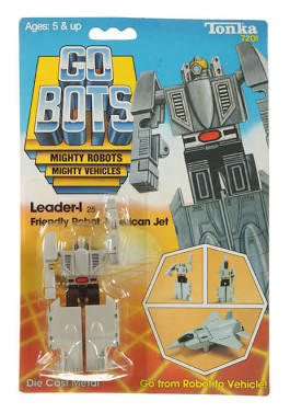 Tonka Go Bots Mighty Robots Mighty Vehicles Leader-I Friendly Robot American Jet Die Cast Metal