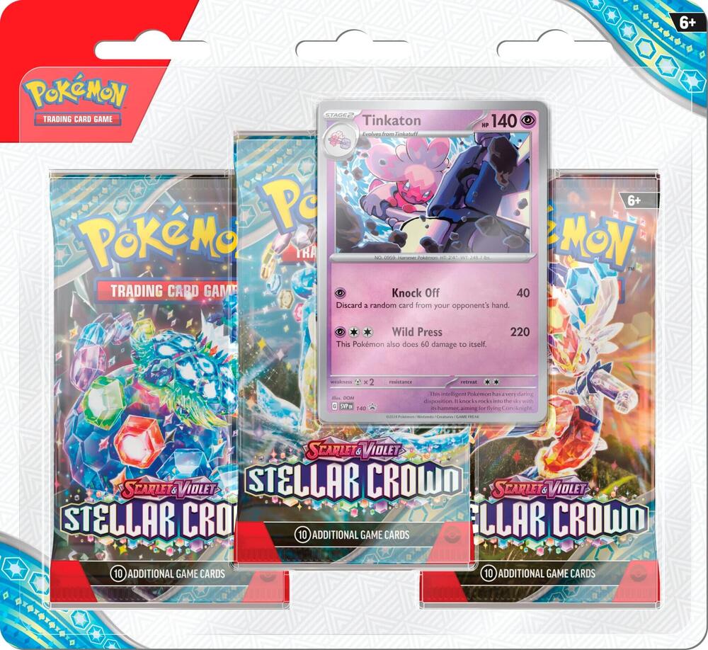 Pokémon TCG - Stellar Crown Blister 3-Pack