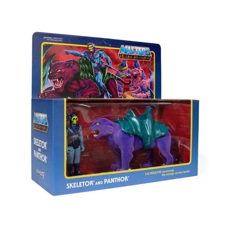 Super 7 Reaction Figures, Masters of the Universe, Skeletor and Panther Action Figures
