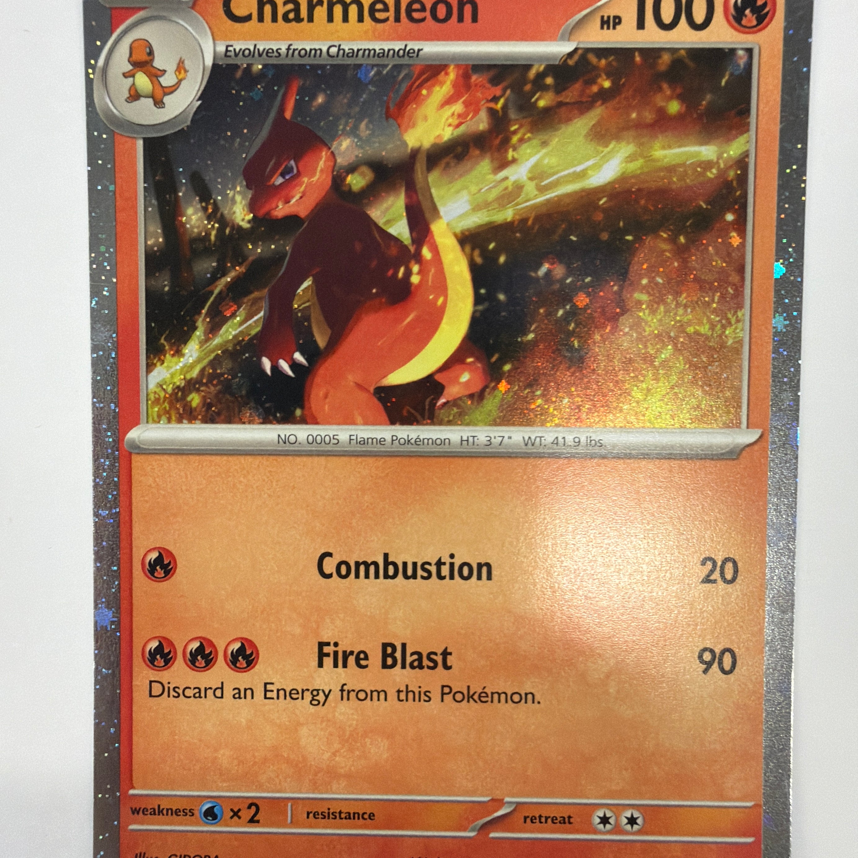Pokémon TCG - Scarlet & Violet Promo Charmeleon 005/165 Cosmos Holo NM