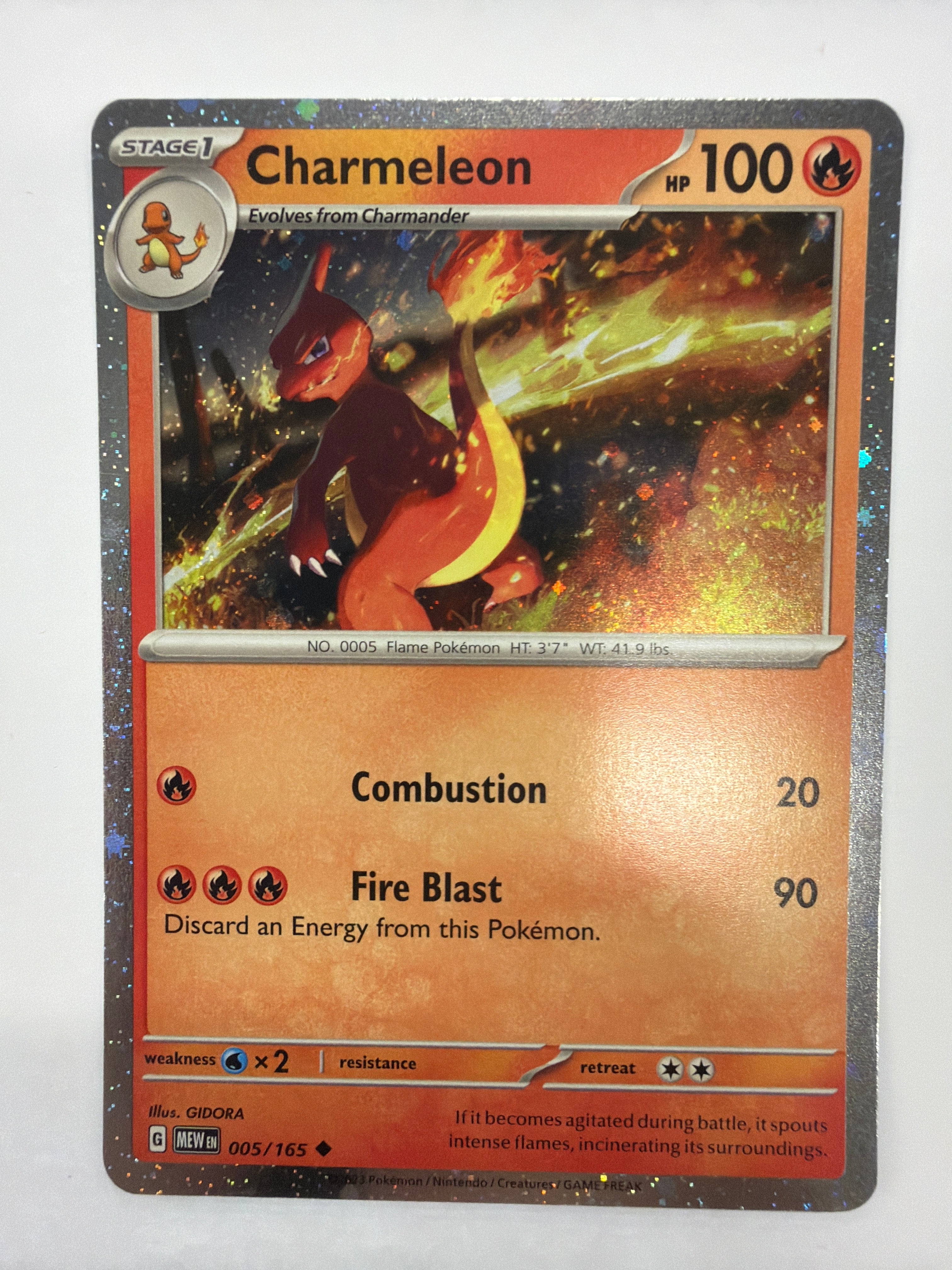 Pokémon TCG - Scarlet & Violet Promo Charmeleon 005/165 Cosmos Holo NM