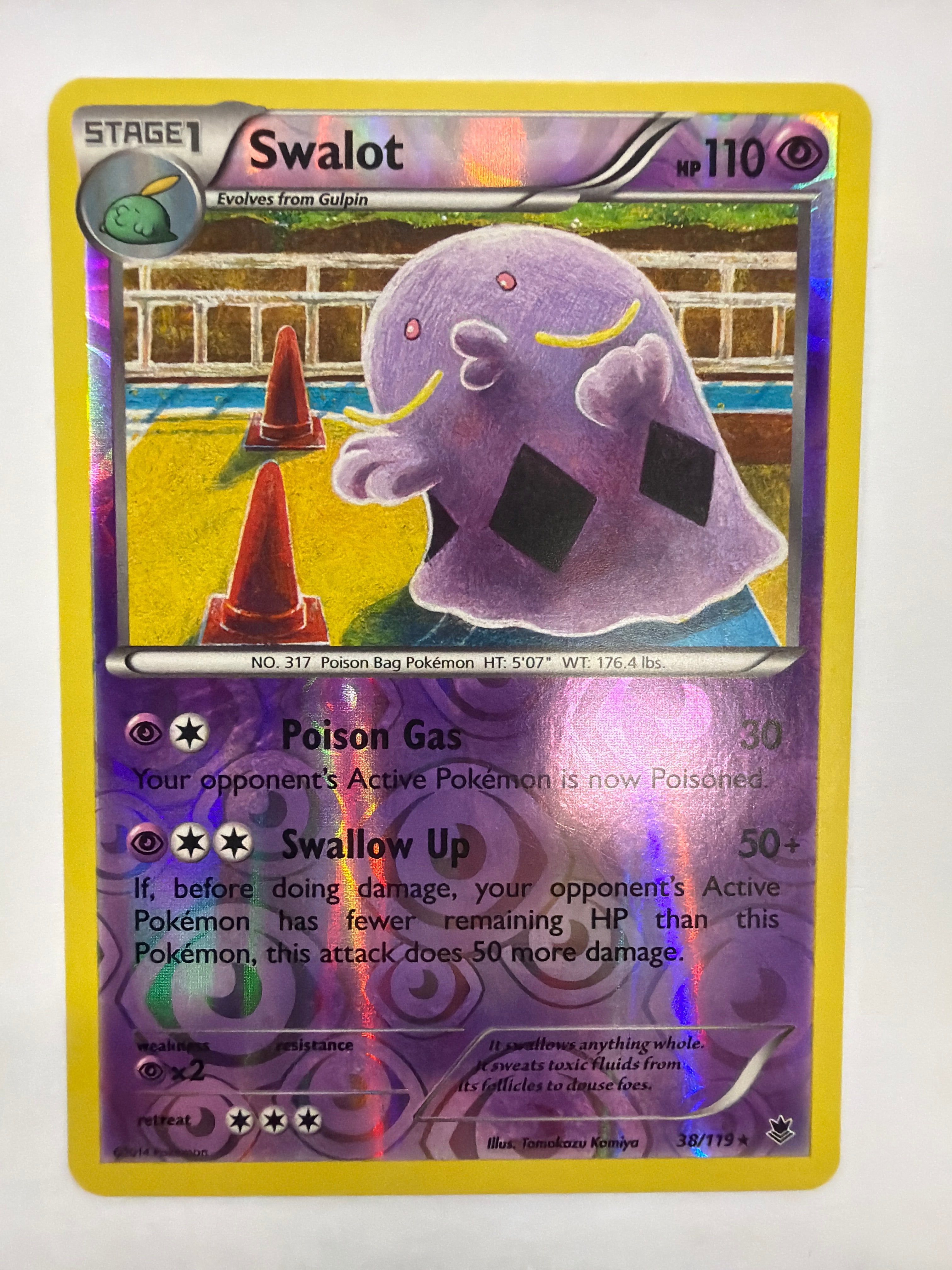 Pokémon TCG - Phantom Forces Swalot 38/119 Reverse Holo NM