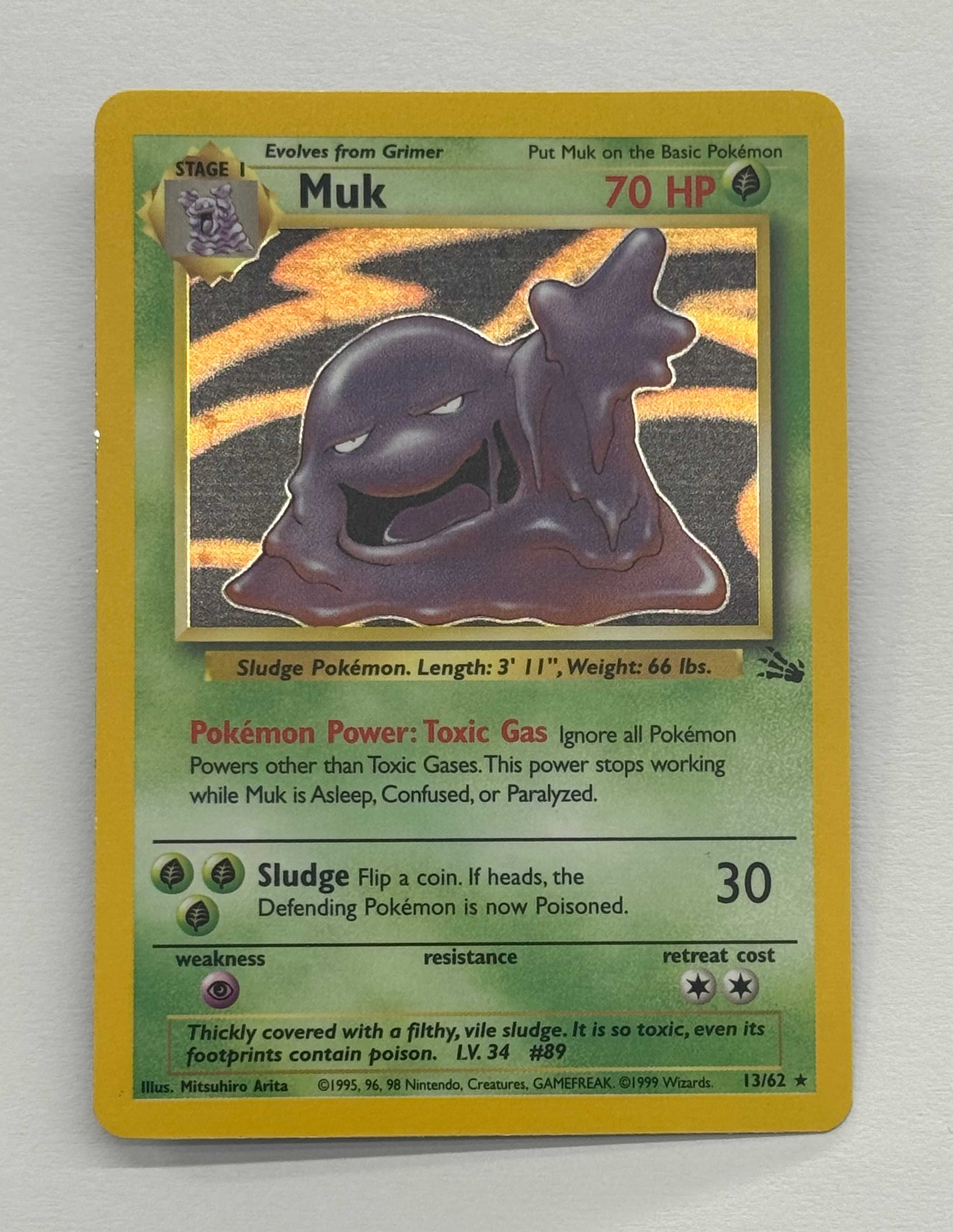 Pokémon TCG - Fossil Unlimited Muk 13/62 LP