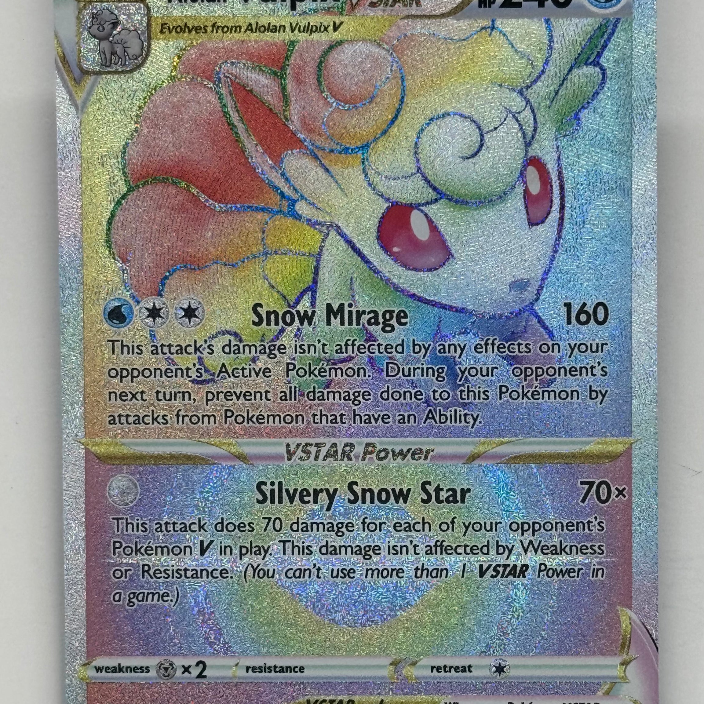 Pokémon TCG - Silver Tempest Alolan Vulpix VSTAR 197/195 NM