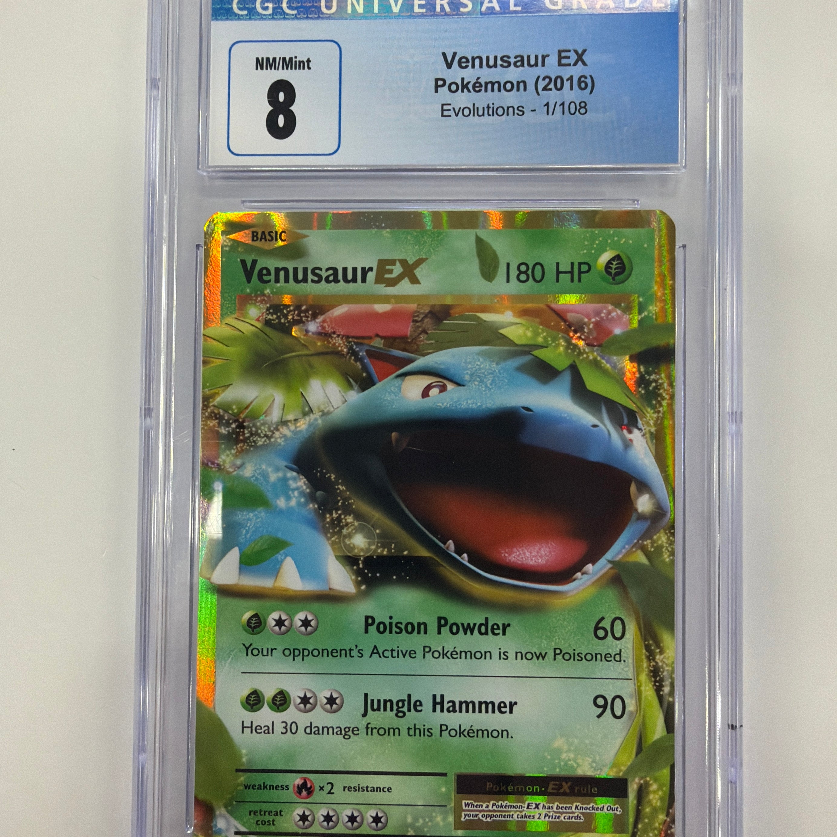 Pokémon TCG - CGC NM/Mint 8 Evolutions Venusaur 1/108