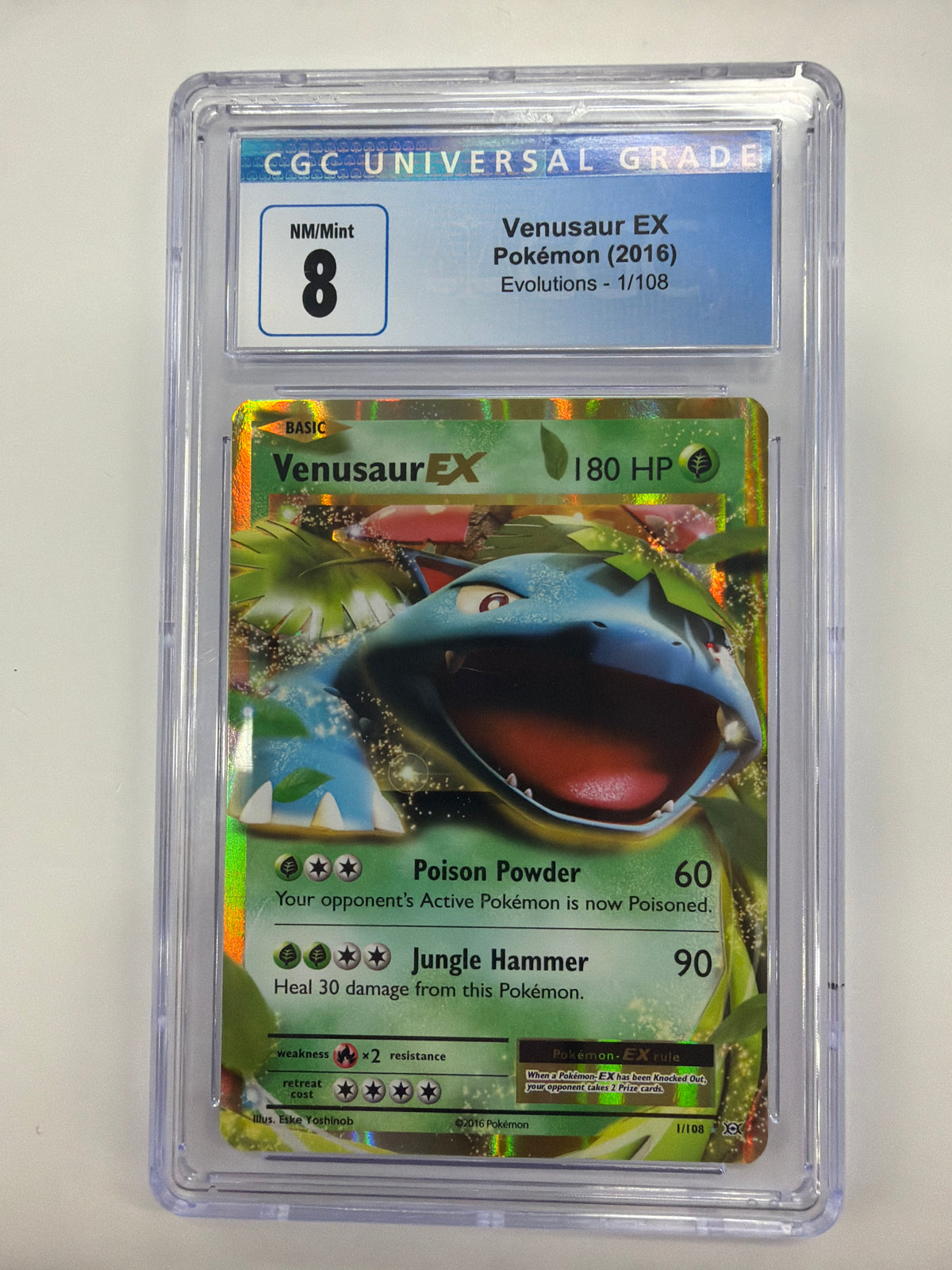 Pokémon TCG - CGC NM/Mint 8 Evolutions Venusaur 1/108