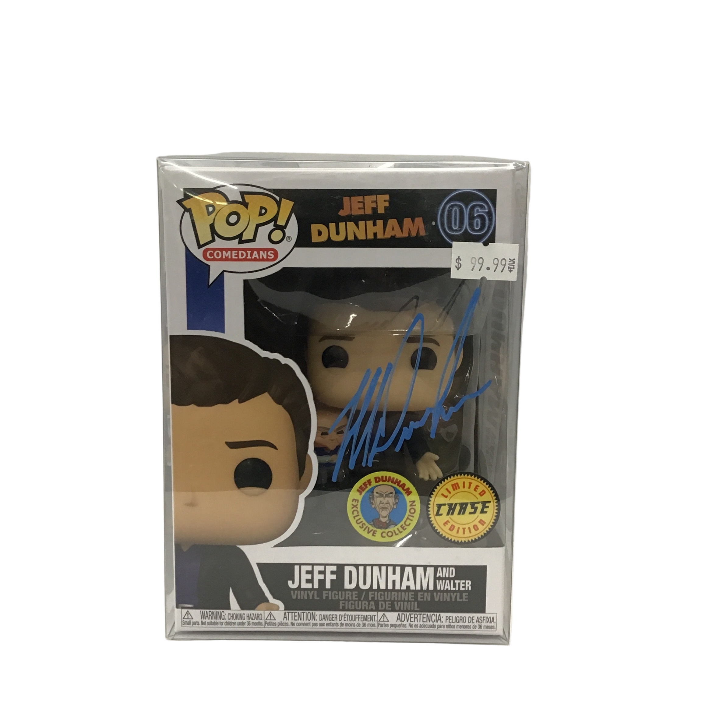 SIGNED CHASE Funko Pop! Comedians Jeff Dunham and Walter #06