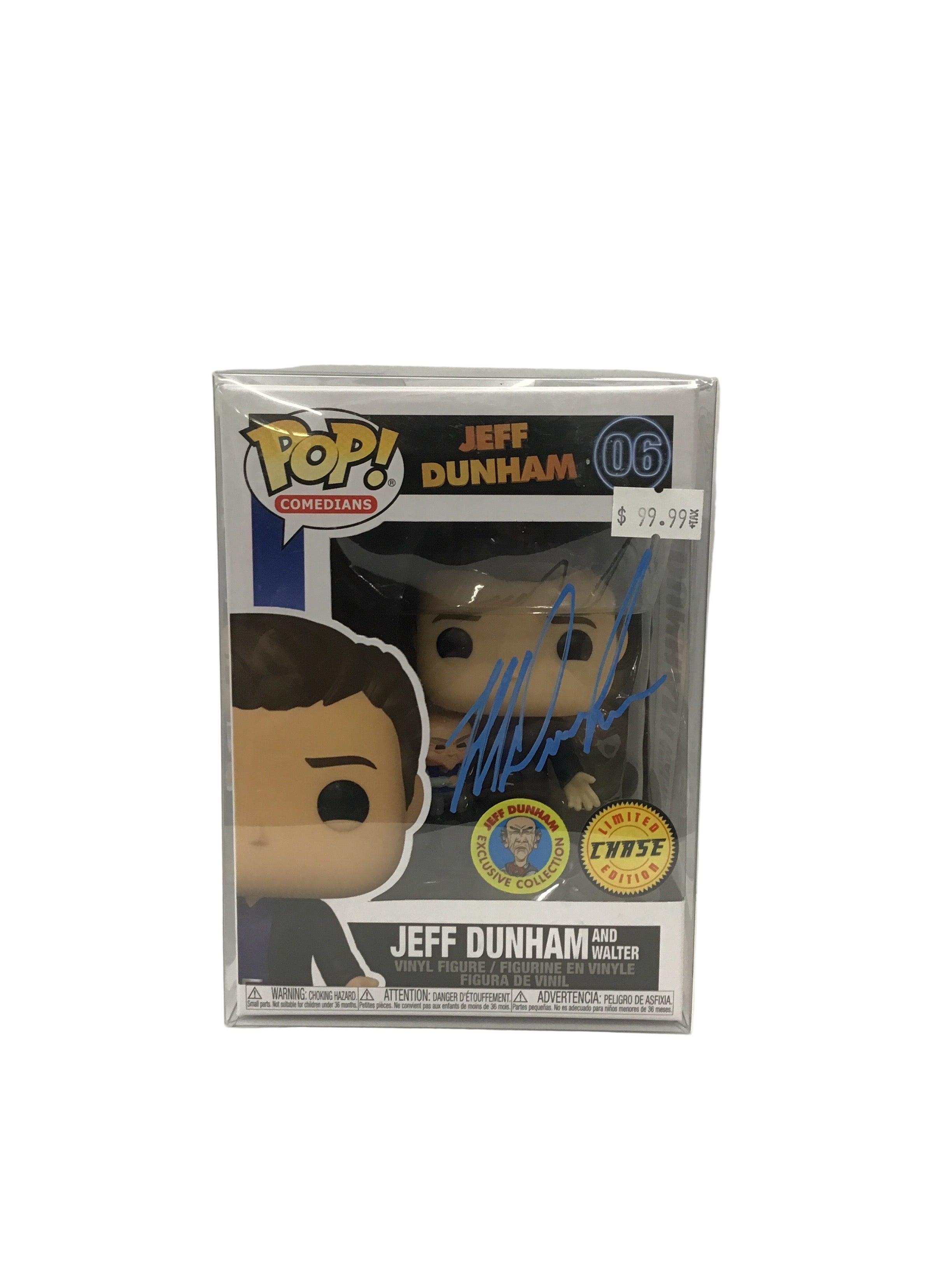 SIGNED CHASE Funko Pop! Comedians Jeff Dunham and Walter #06