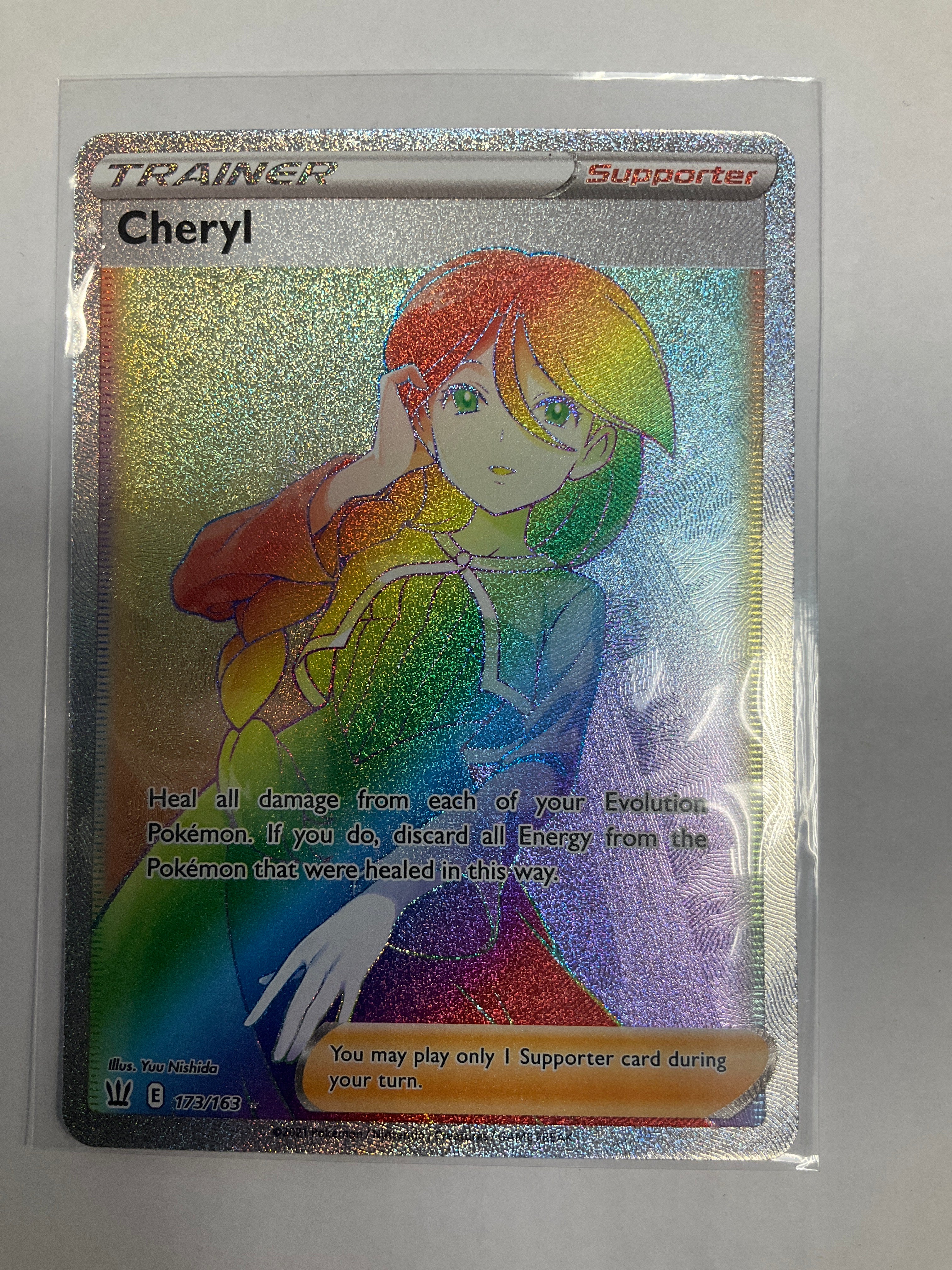 Pokemon TCG Cheryl 173/163 Battle Styles Secret Rare NM – True Believers  Gaming and Collectibles