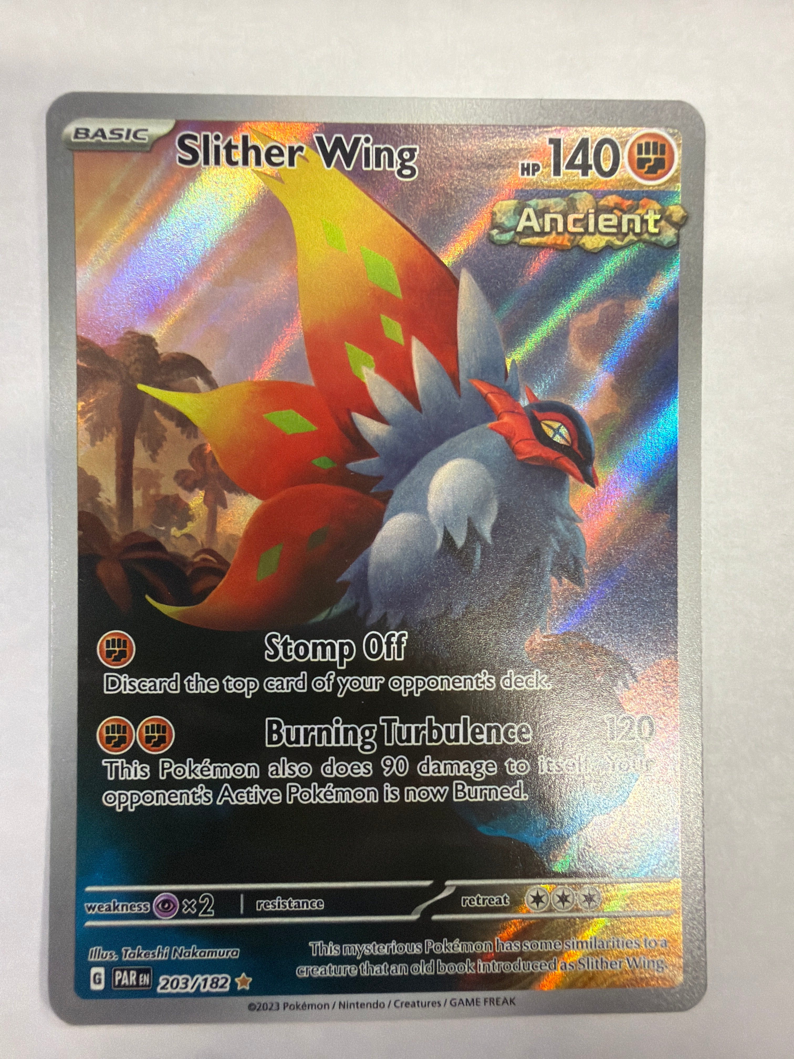 Pokémon TCG - Paradox Rift Slither Wing 203/182 NM