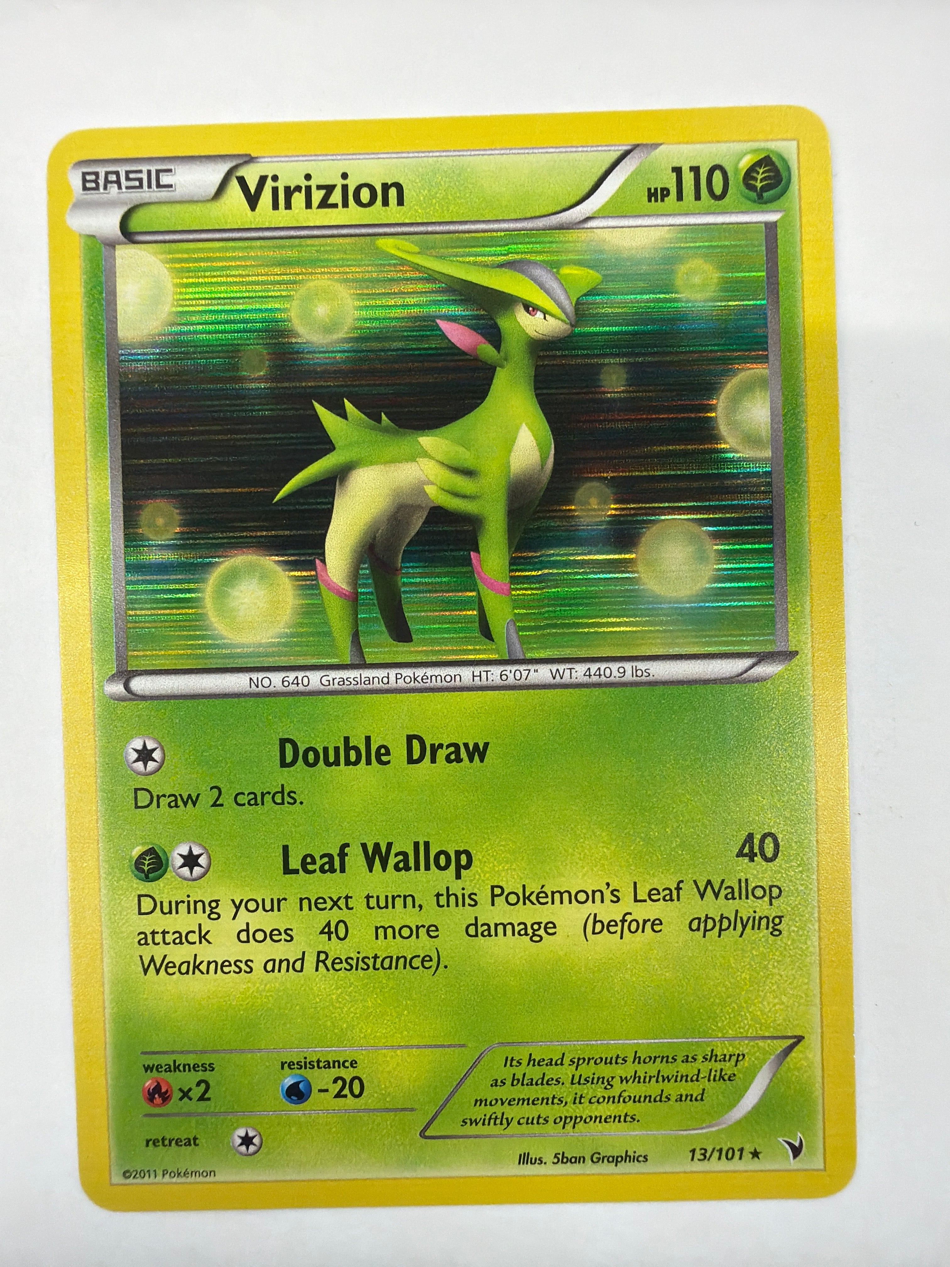 Pokémon TCG - Noble Victories Virizion 13/101 Holo NM