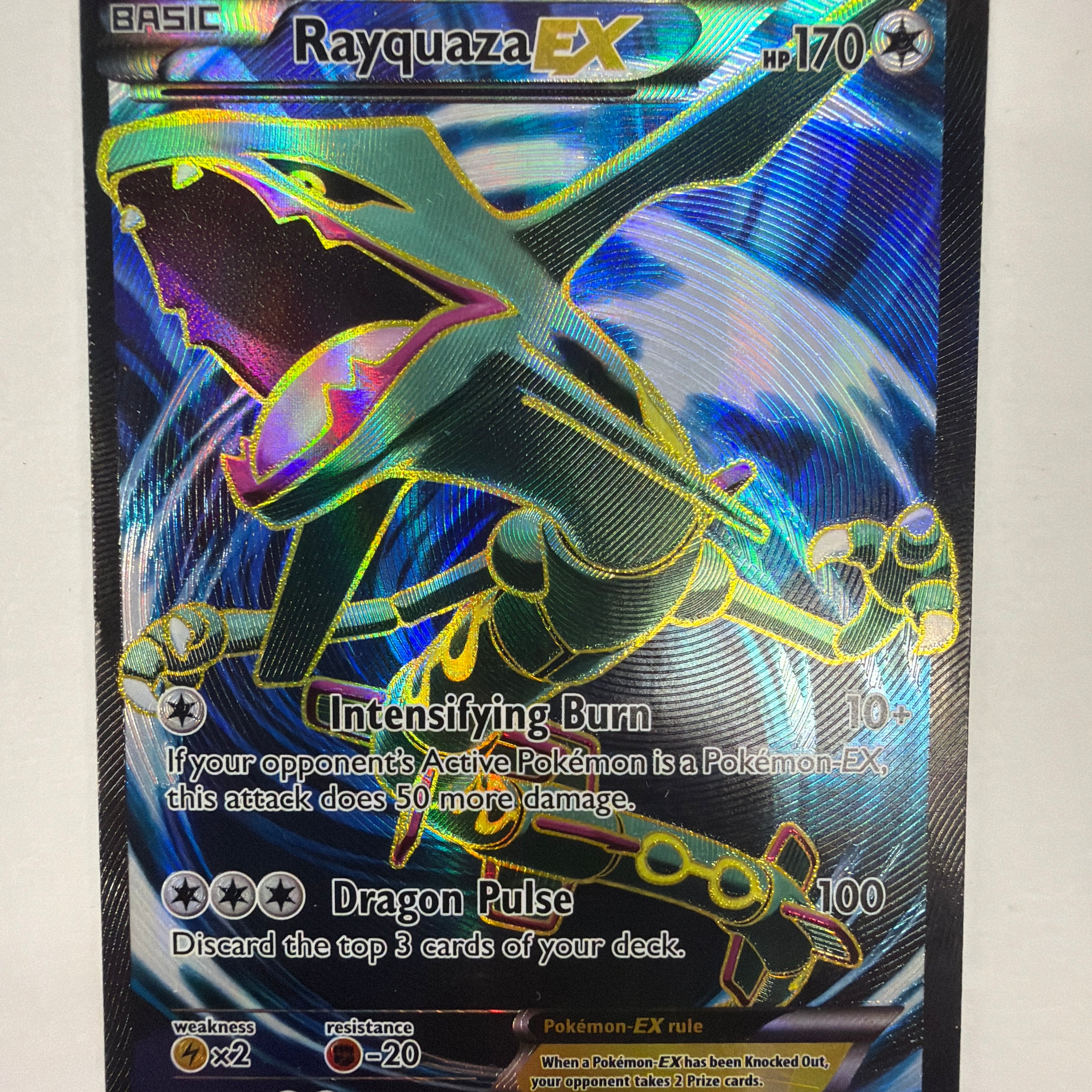 Pokémon TCG -  XY Roaring Skies Rayquaza EX 104/108 DMG