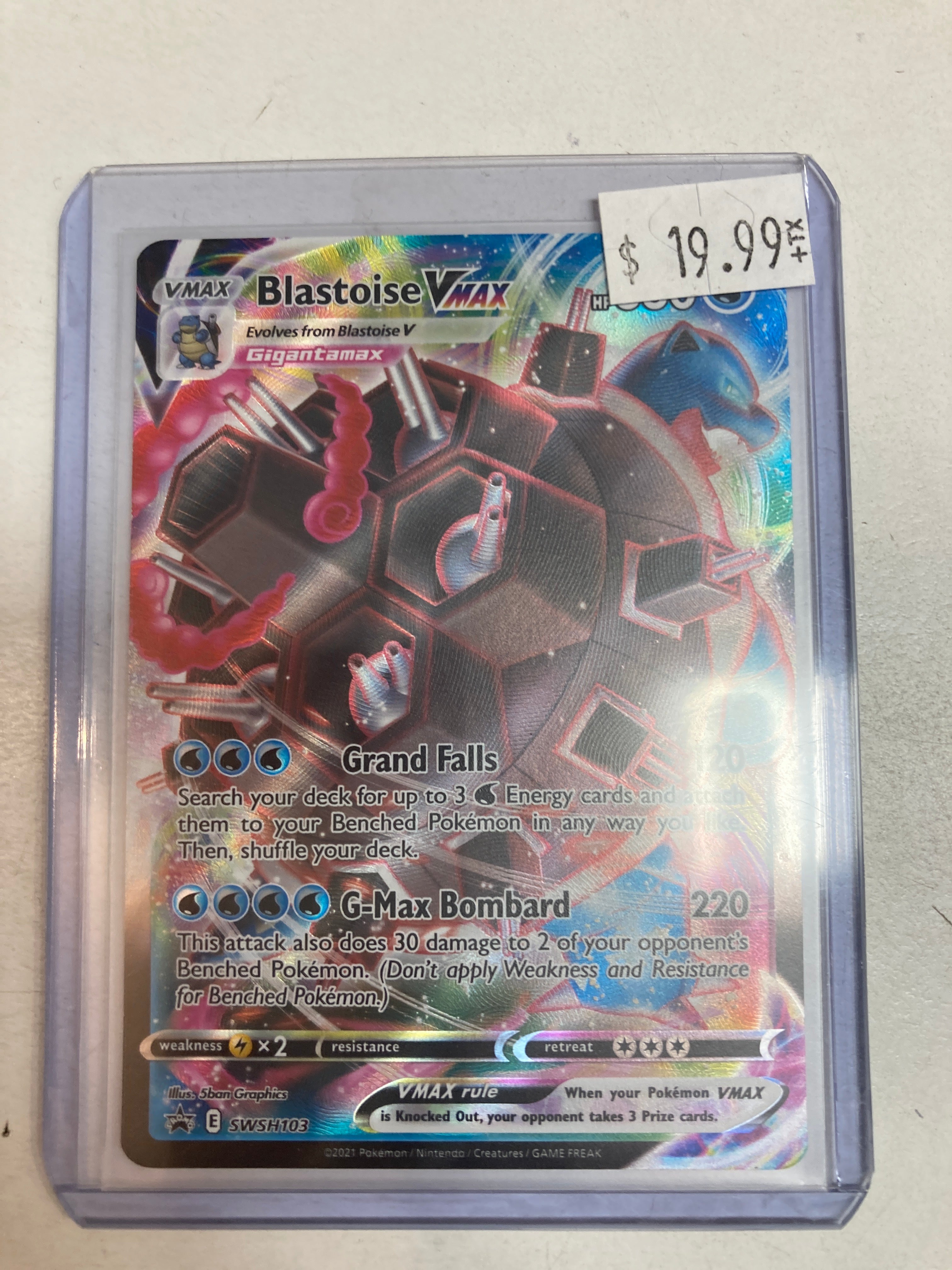 Pokmon TCG Blastoise Vmax SWSH103 Promo Mint True Believers Gaming and Collectibles Pokmon TCG Blastoise Vmax SWSH103 Promo Mint True Believers Gaming and Collectibles