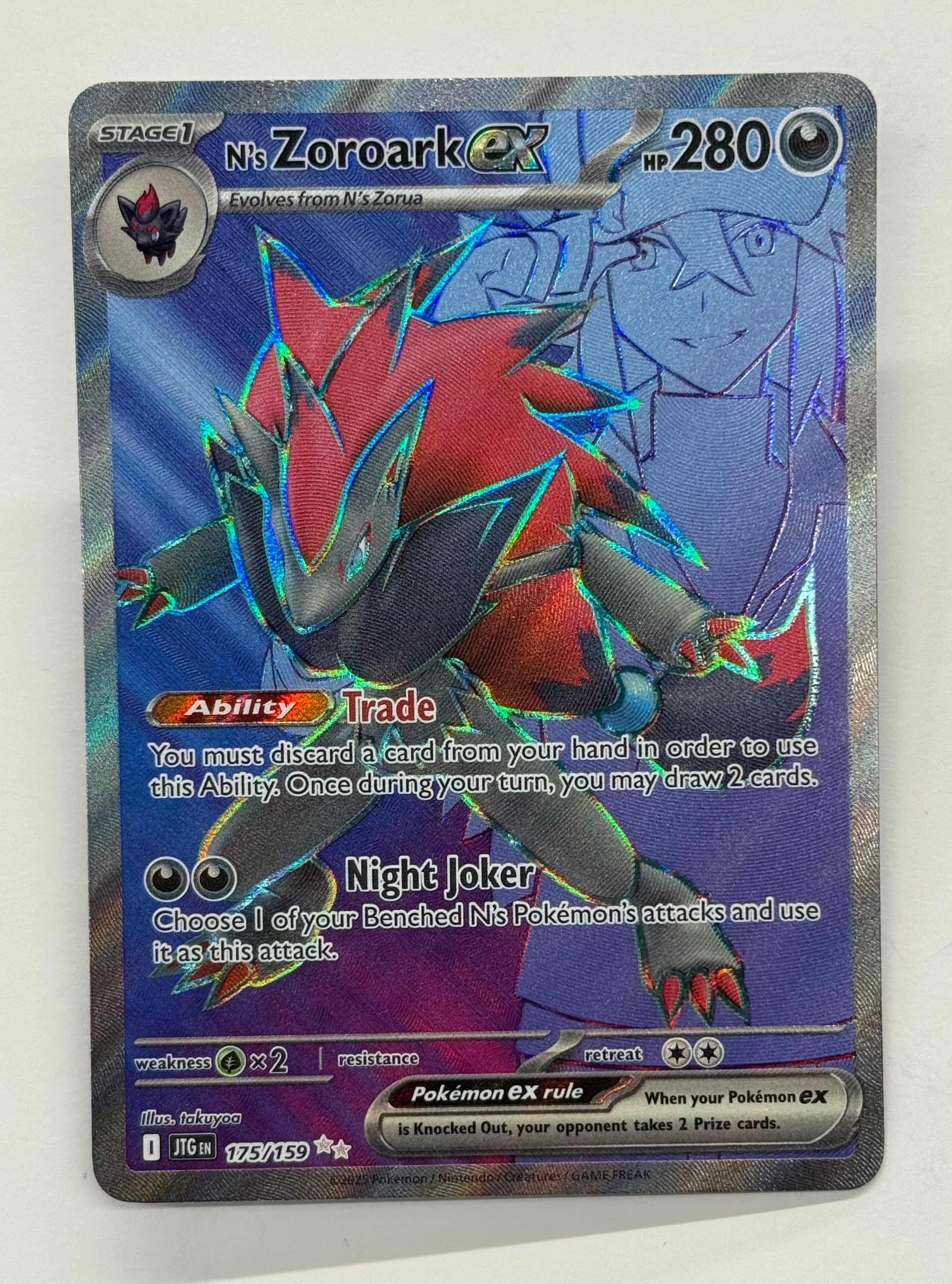 Pokémon TCG - Journey Together N's Zoroark ex 175/159 NM