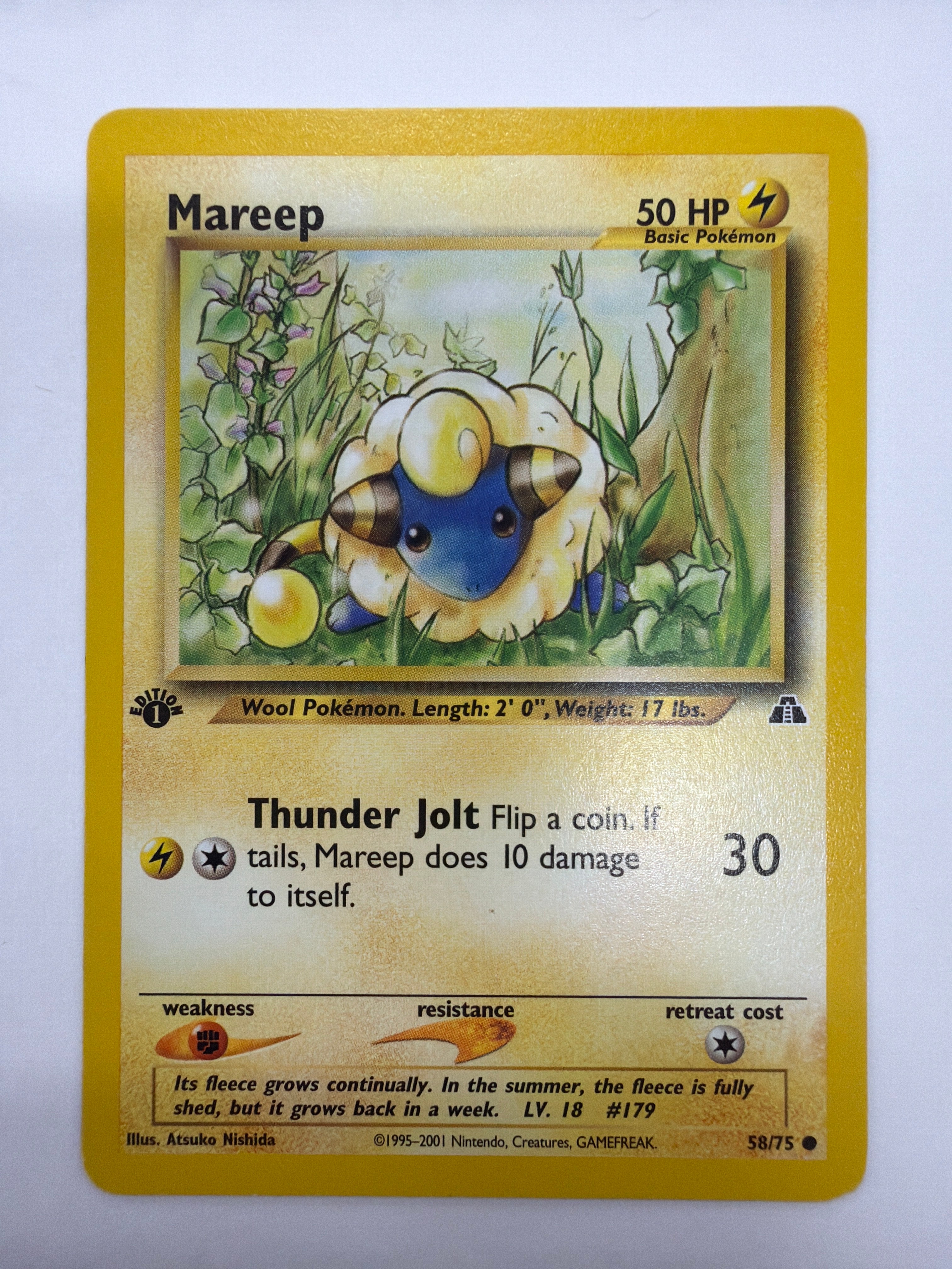 Pokémon TCG - Neo Discovery 1st Edition Mareep 58/75 NM