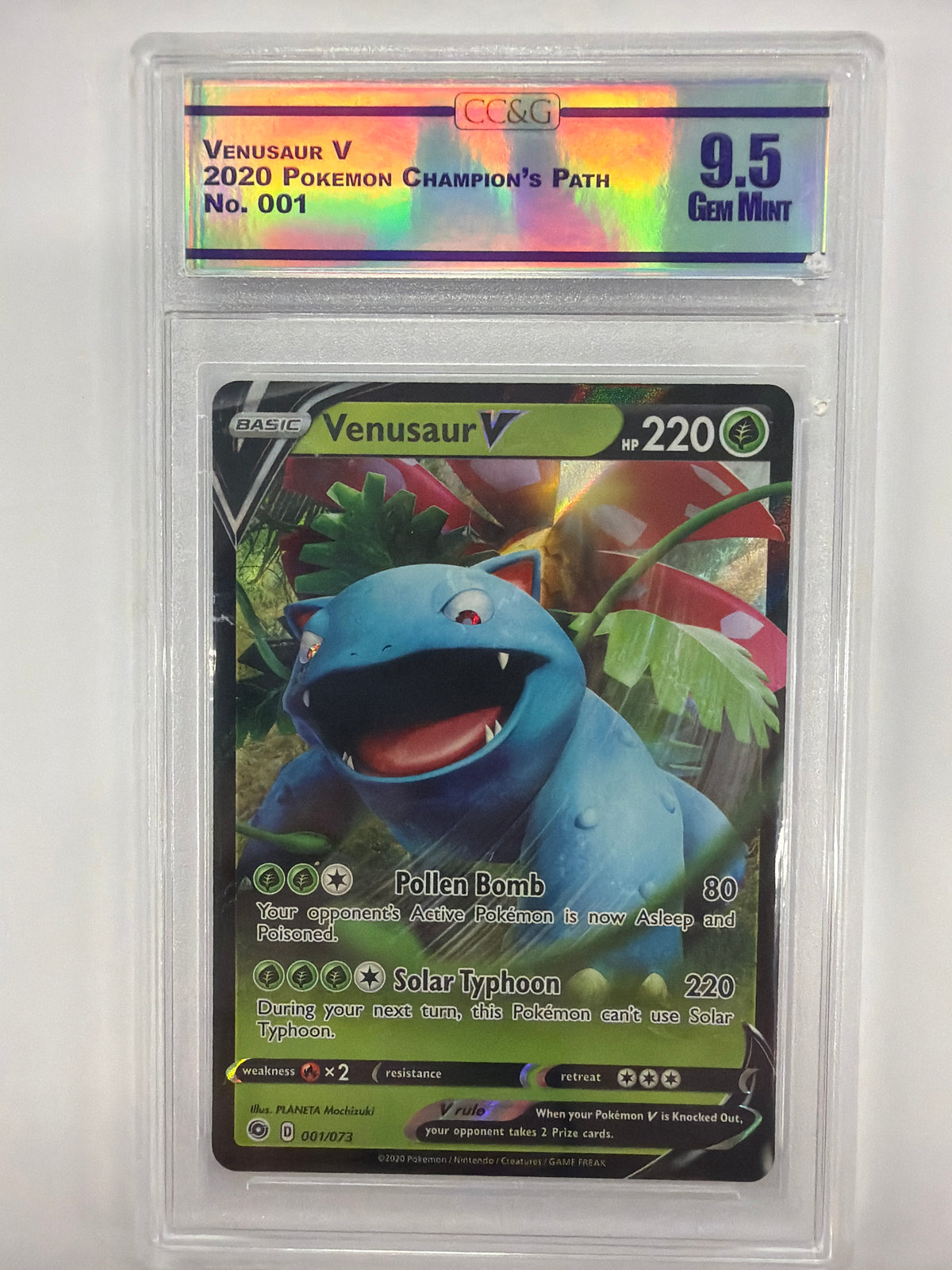 Pokémon TCG - CC&G Gem Mint 9.5 Champion's Path Venusaur V 001/073