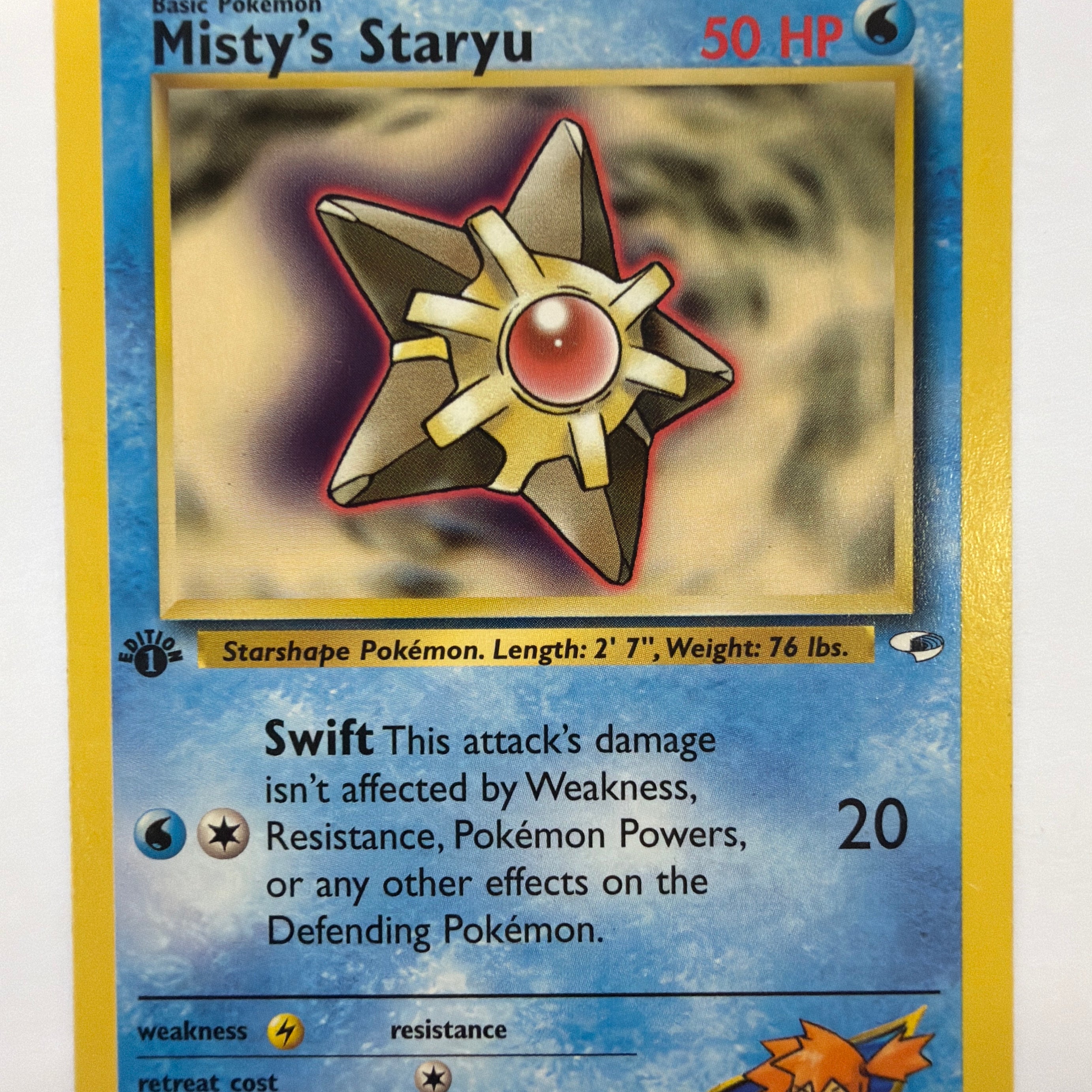 Pokémon TCG - Gym Heroes 1st Edition Misty's Staryu 90/132 Non-Holo NM