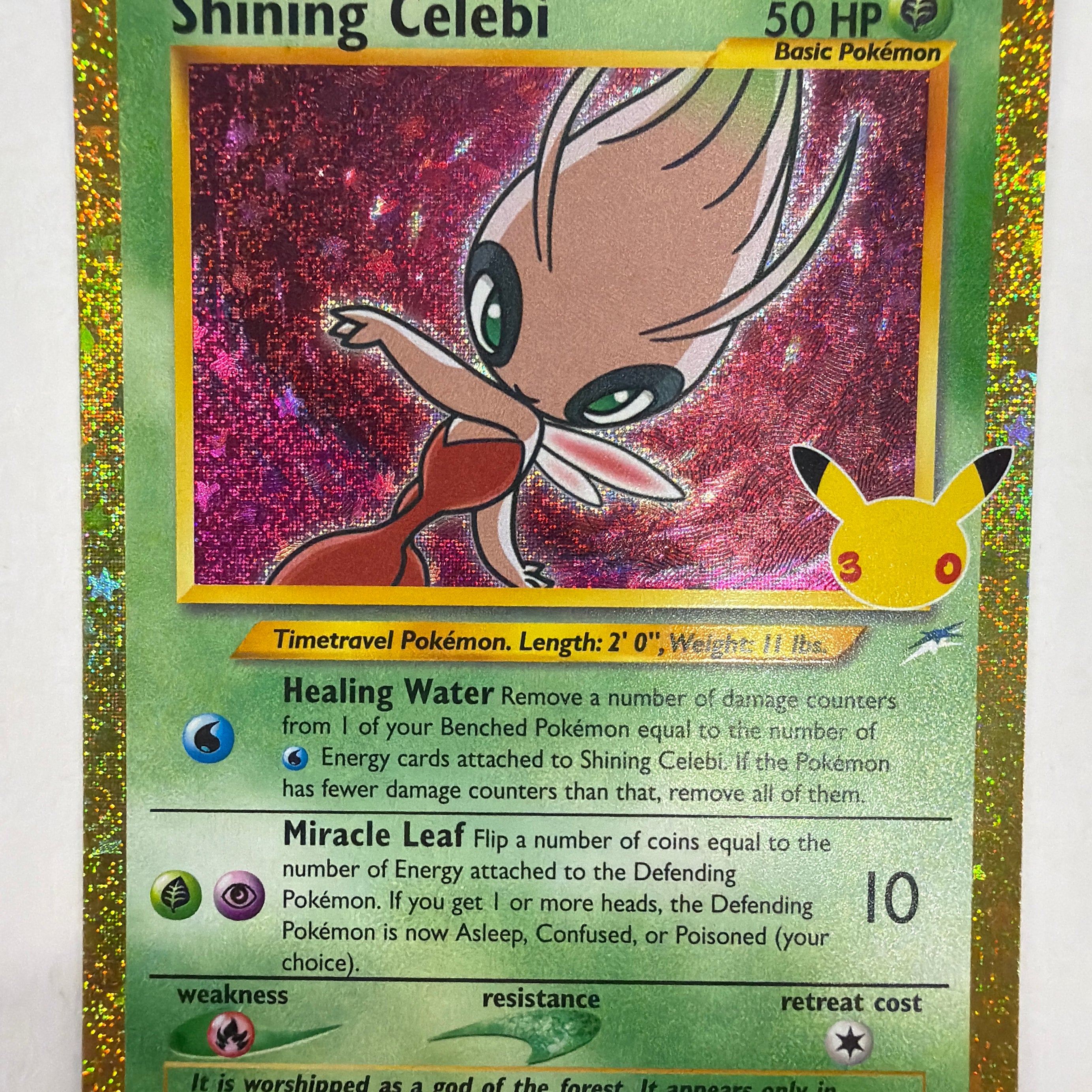 Pokémon TCG - 30th Celebration: Classic Collection Shining Celebi 106/105 NM