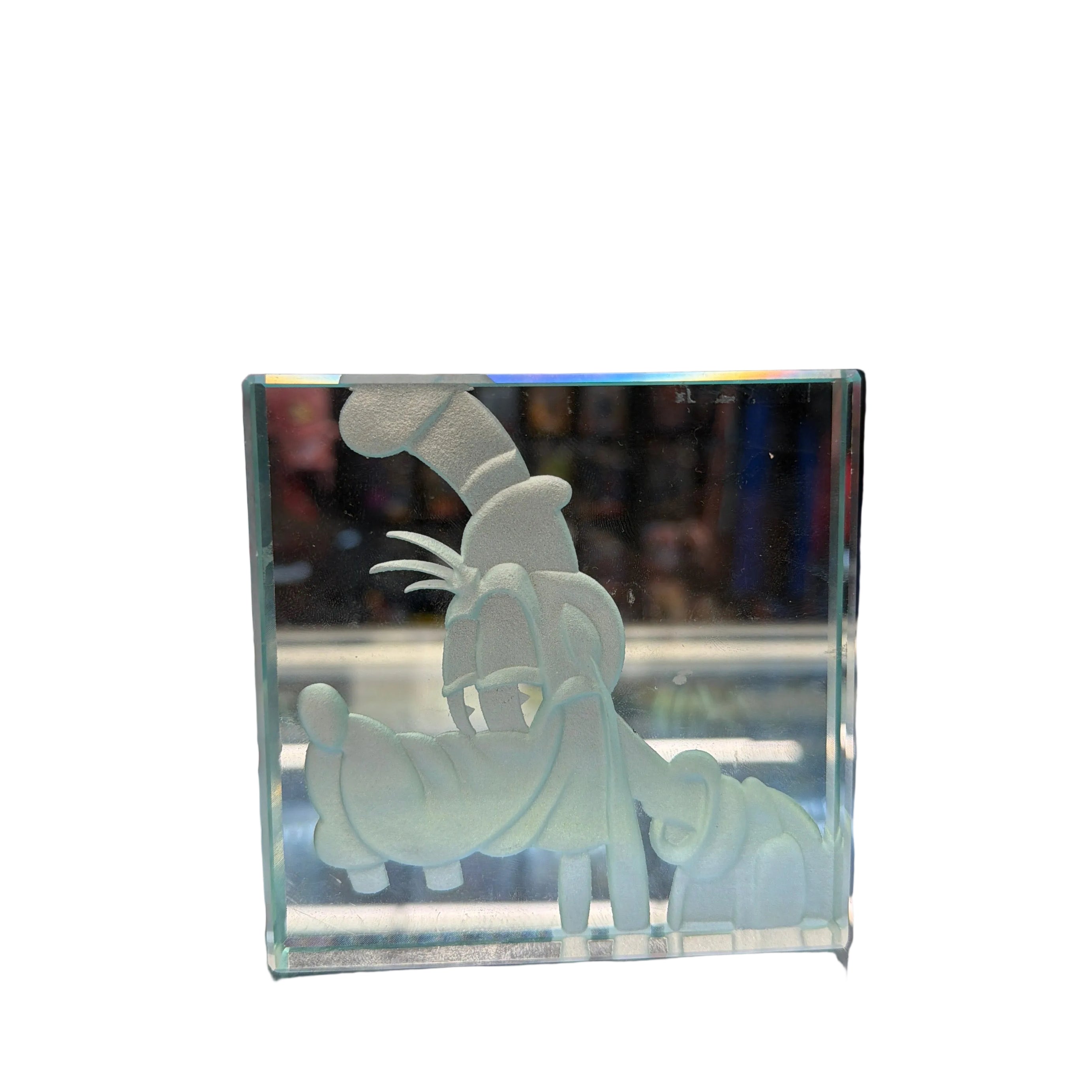 Disney's Goofy Etched Glass Art
