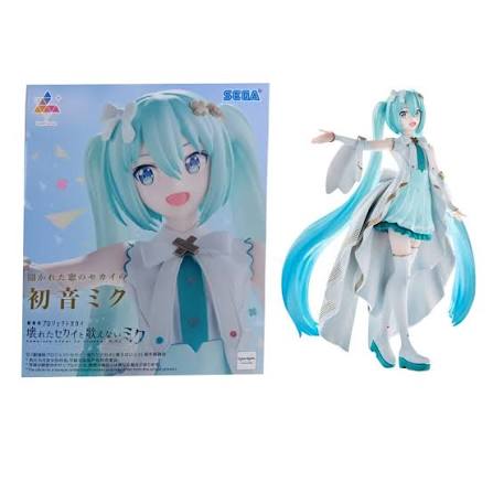 Sega Luminasta Hatsune Miku Kowareta Sekai to Utaenai Miku Statue