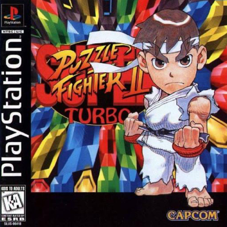 Playstation Super Puzzle Fighter II Turbo Video Game