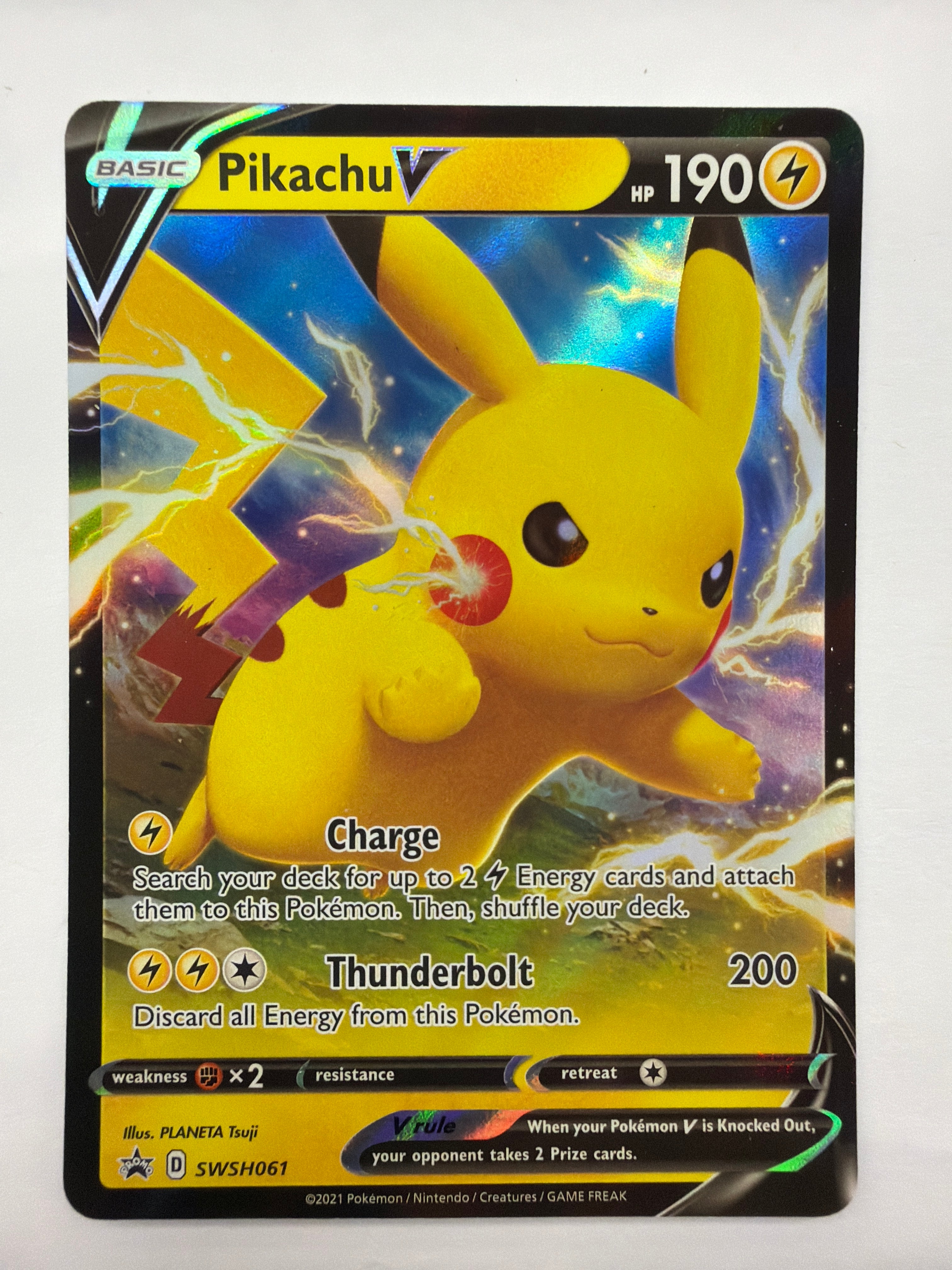 Pokémon TCG - Sword & Shield Promo Pikachu V SWSH061 NM