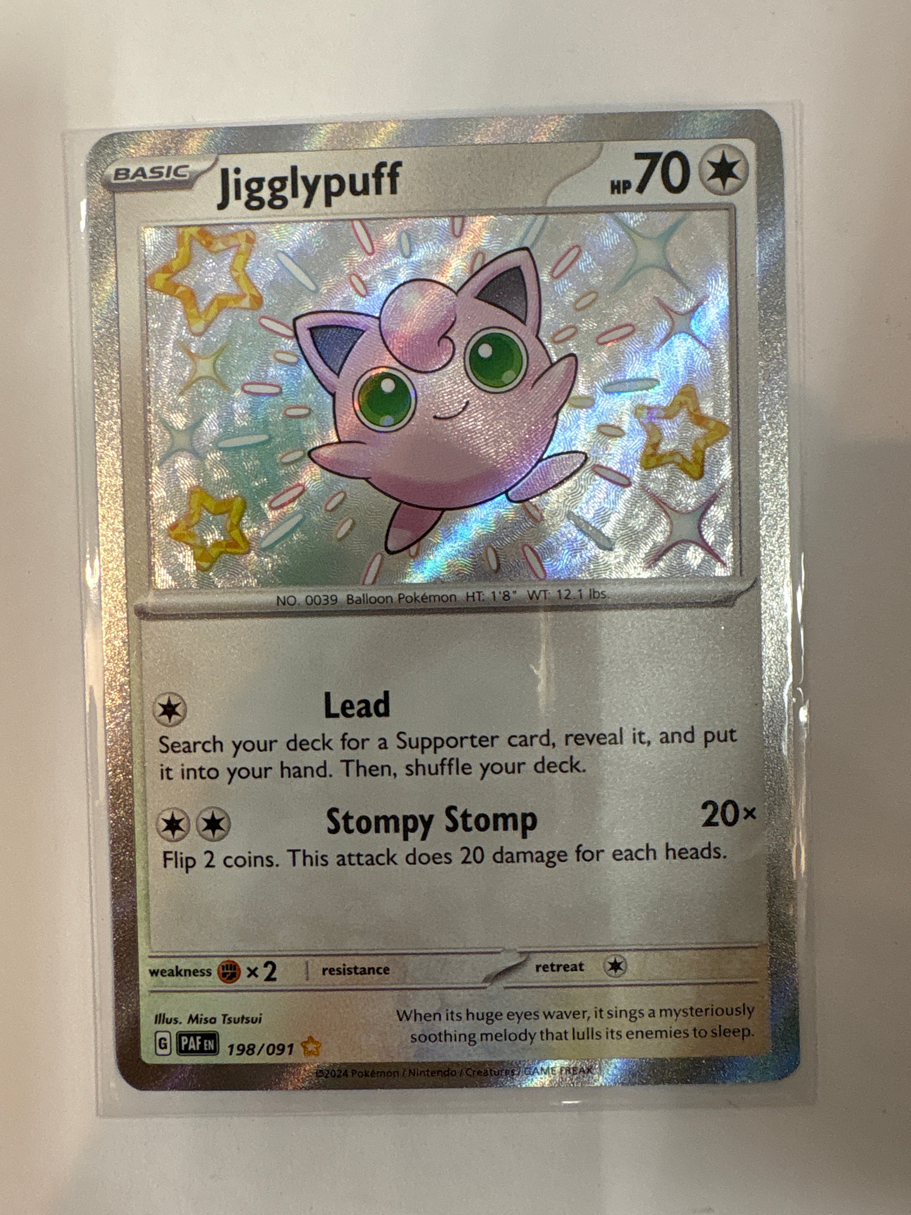 Pokémon TCG Jigglypuff Shiny Rare 193/091 Paldean Fates – True Believers  Gaming and Collectibles