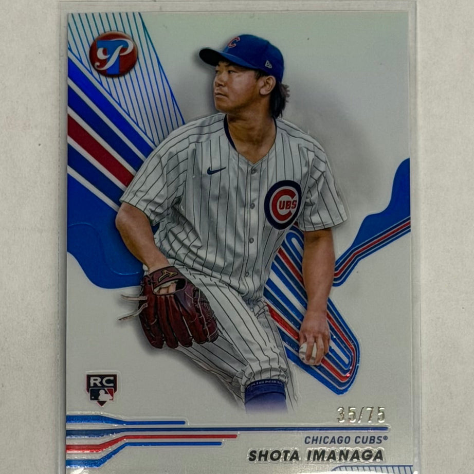 2024 Topps Pristine Baseball Shota Imanaga #48 Blue Refractor Numbered 35/75