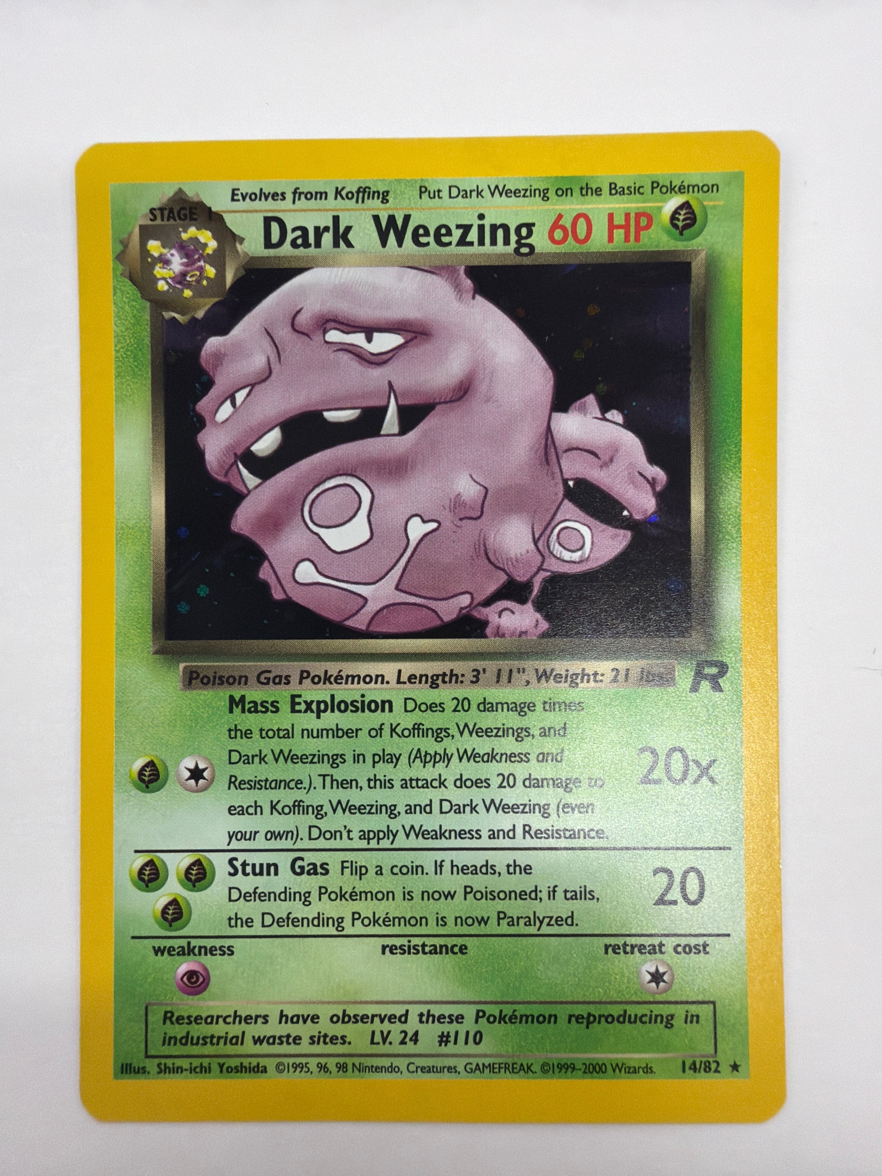 Pokémon TCG - Team Rocket Unlimited Dark Weezing 14/82 Holo NM