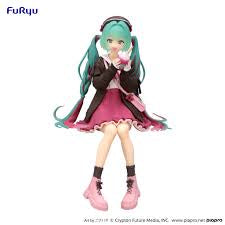 FuRyu Noodle Stopper Figure Hatsune Miku Autumn Date Pink Version Statue