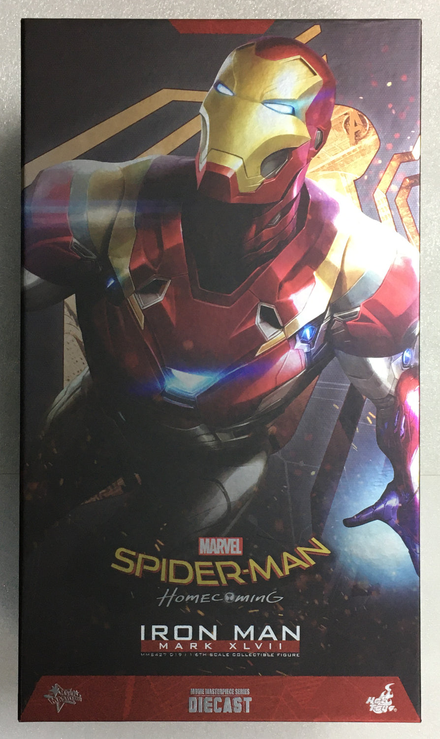 Hot Toys Movie Masterpiece Marvel Spiderman Homecoming Iron Man Mark XLVII Collectable Action Figure