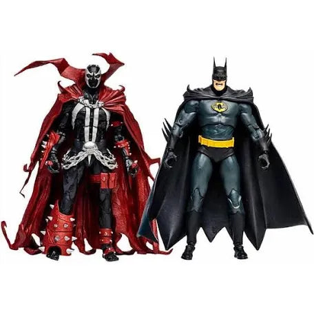 McFarlane Gold Label Collection DC Multiverse Batman & Spawn Action Figure 2 Pack Includes Exclusive Comic Book