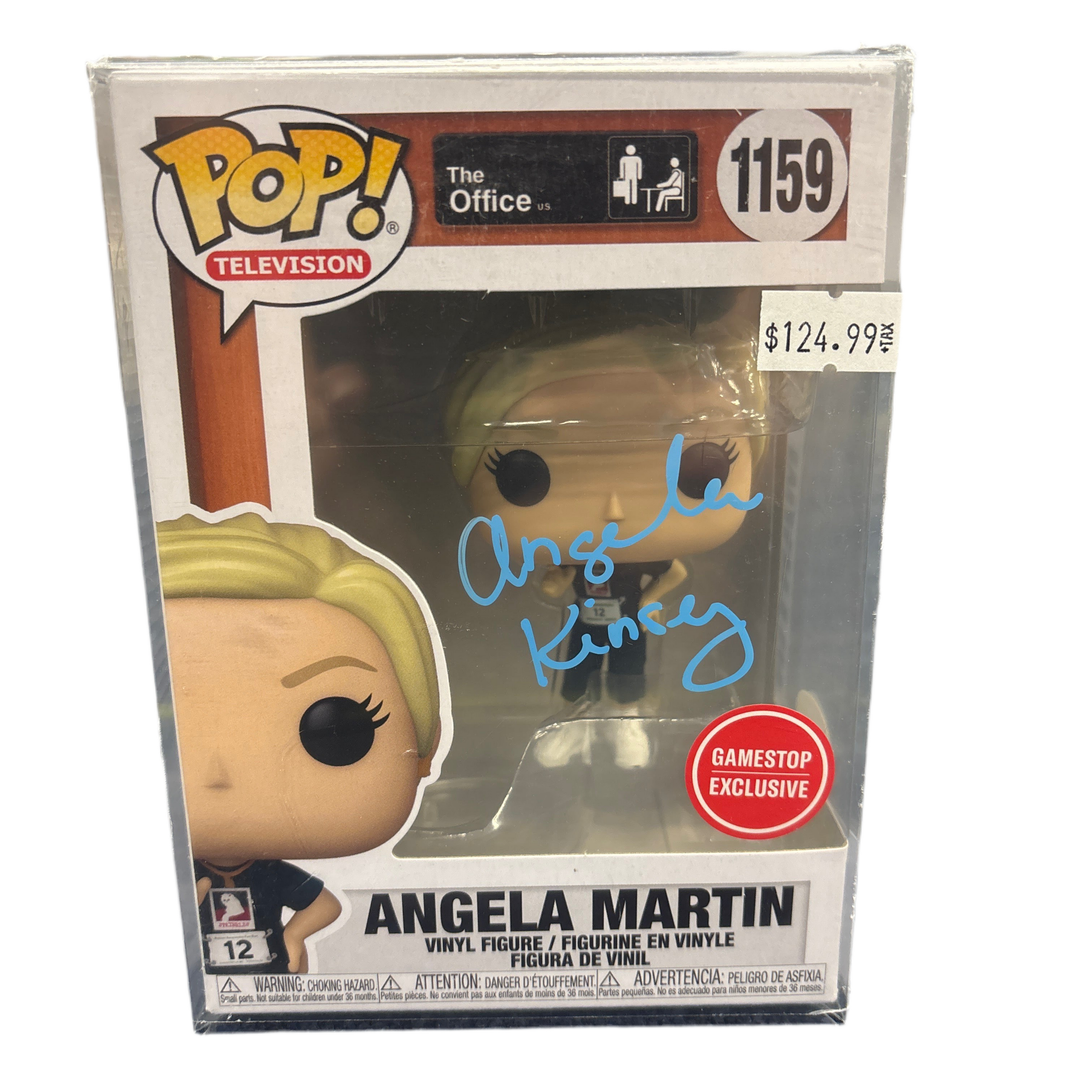 SIGNED Funko Pop! Television The Office Angela Martin GameStop Exclusive #1159