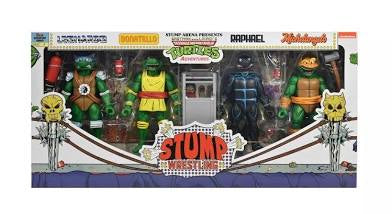 Neca Nickelodeon Teenage Mutant Ninja Turtles Adventures Stump Wrestling Action Figures
