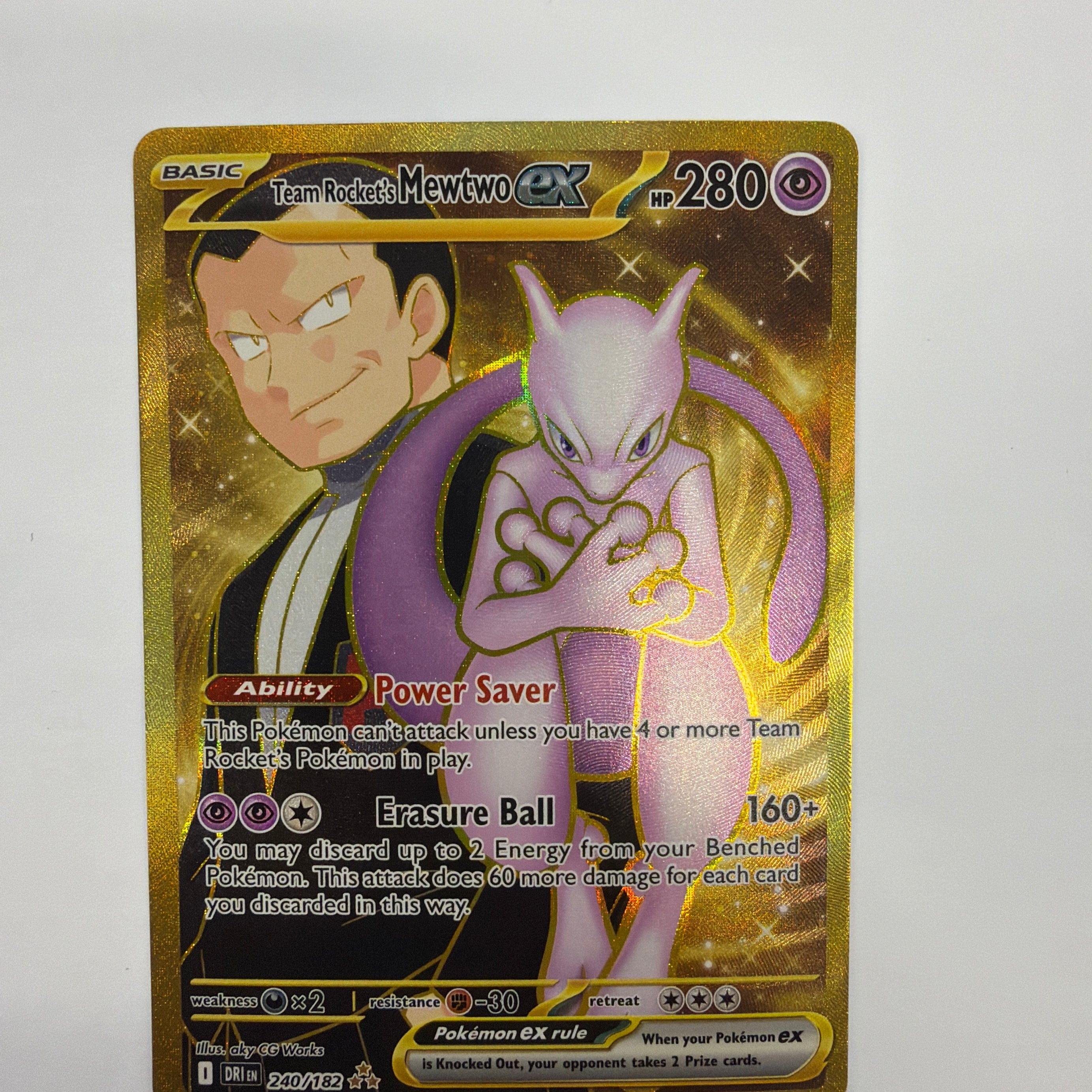 Pokémon TCG - Destined Rivals Team Rocket’s Mewtwo ex 240/182 NM