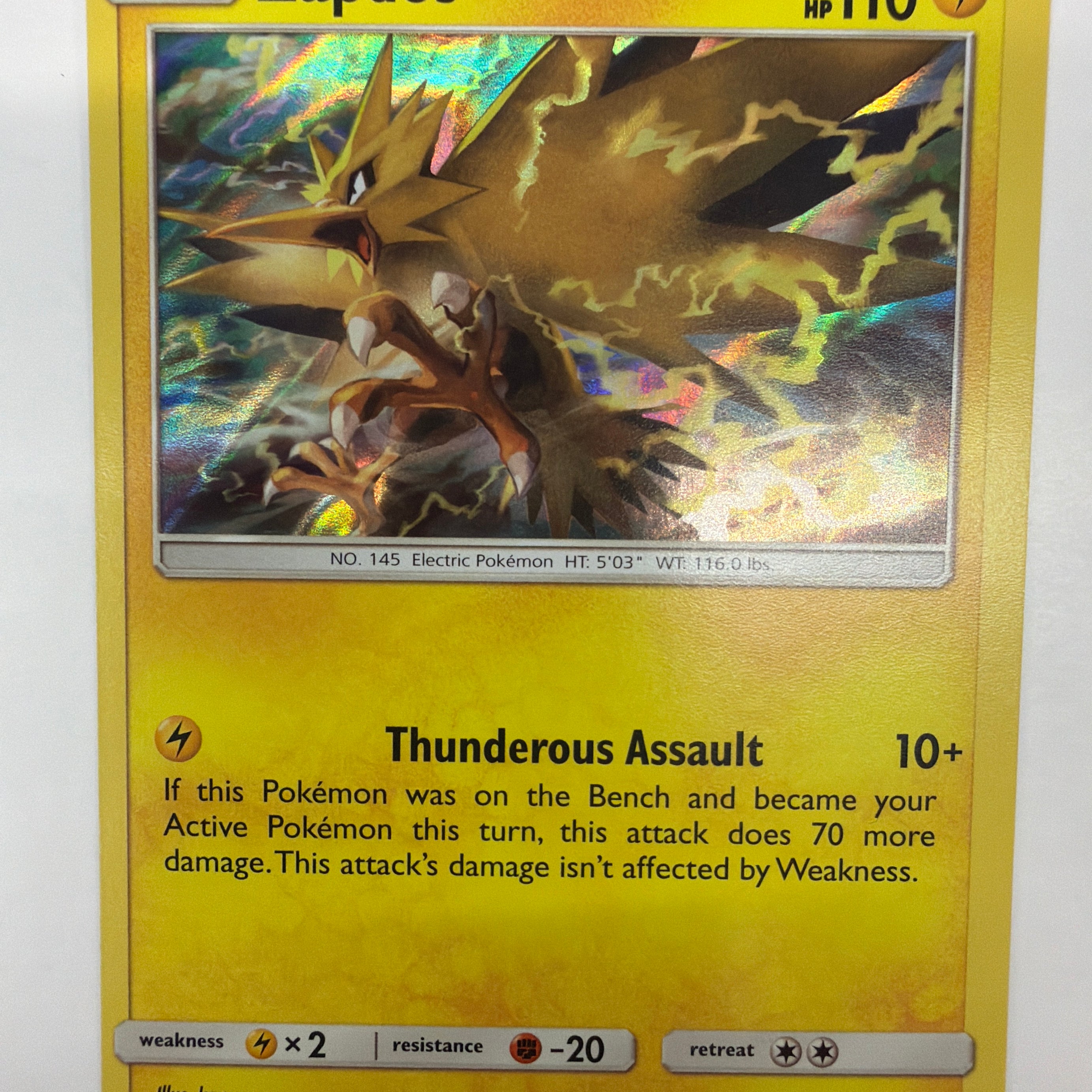 Pokémon TCG - Team Up Zapdos 40/181 Holo NM