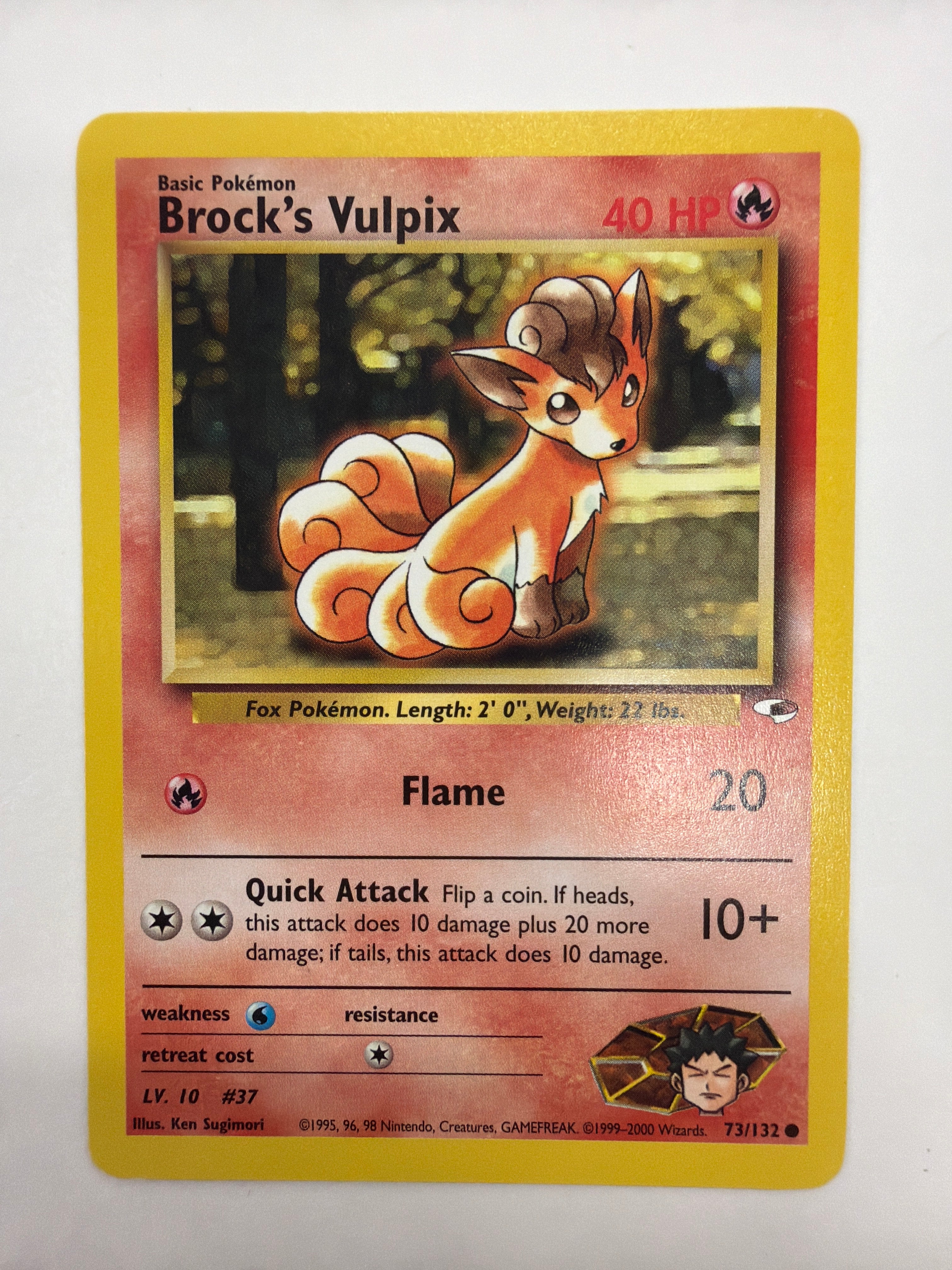 Pokémon TCG - Gym Challenge Unlimited Brock's Vulpix 73/132 NM
