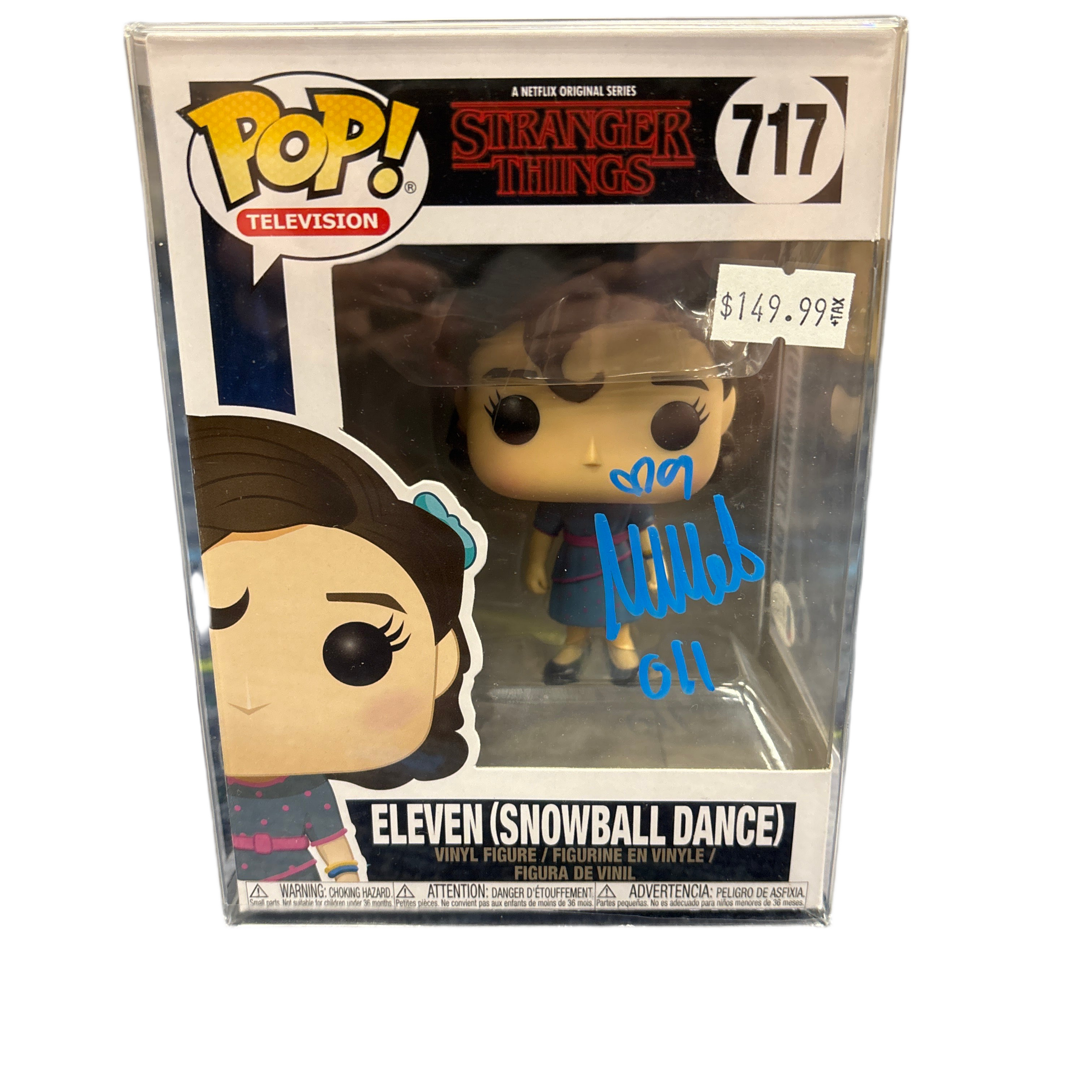 (SIGNED) Funko Pop! Television Netflix Stranger Things Eleven (Snowball Dance) #717 JSA CERT