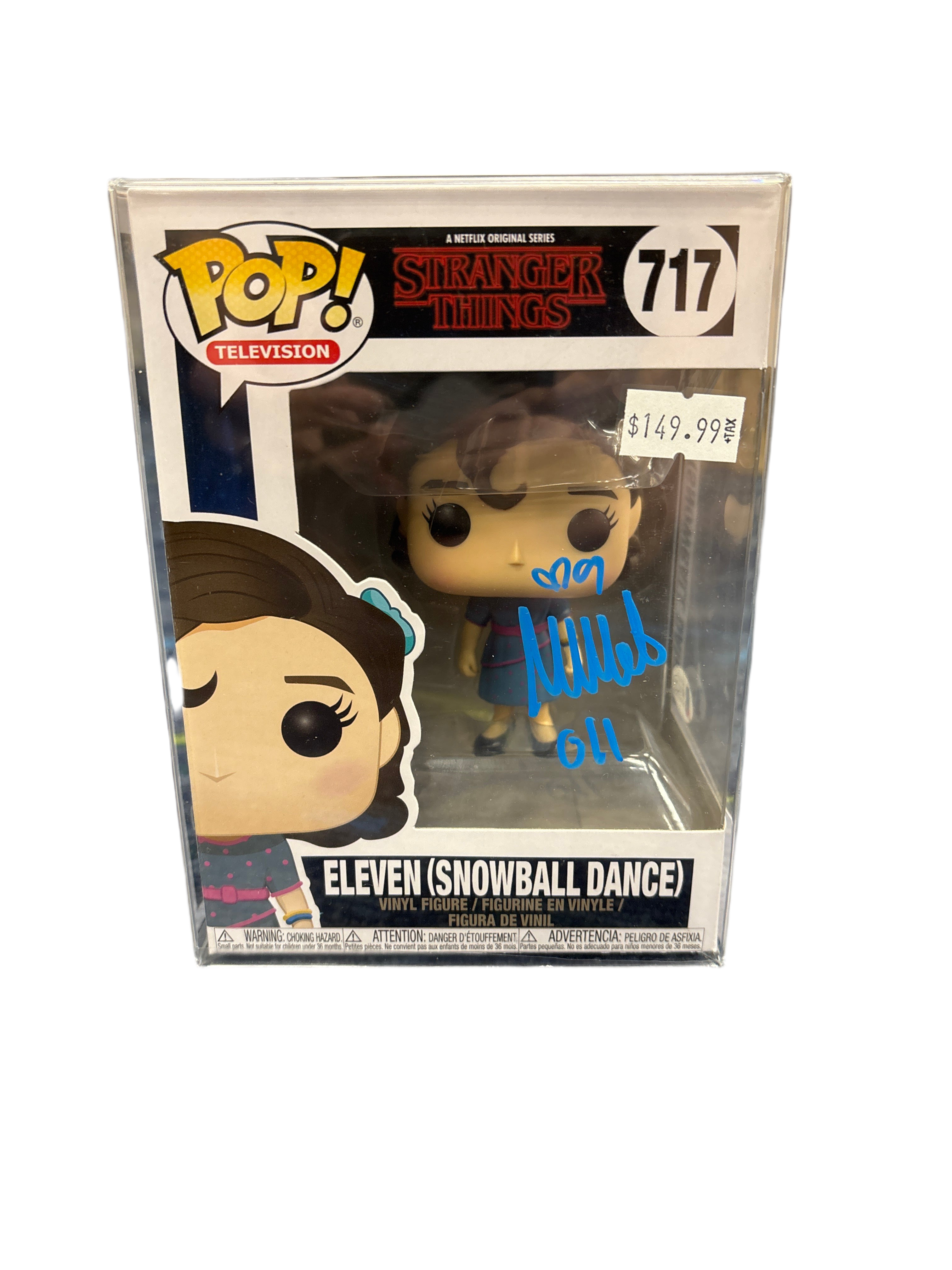 (SIGNED) Funko Pop! Television Netflix Stranger Things Eleven (Snowball Dance) #717 JSA CERT