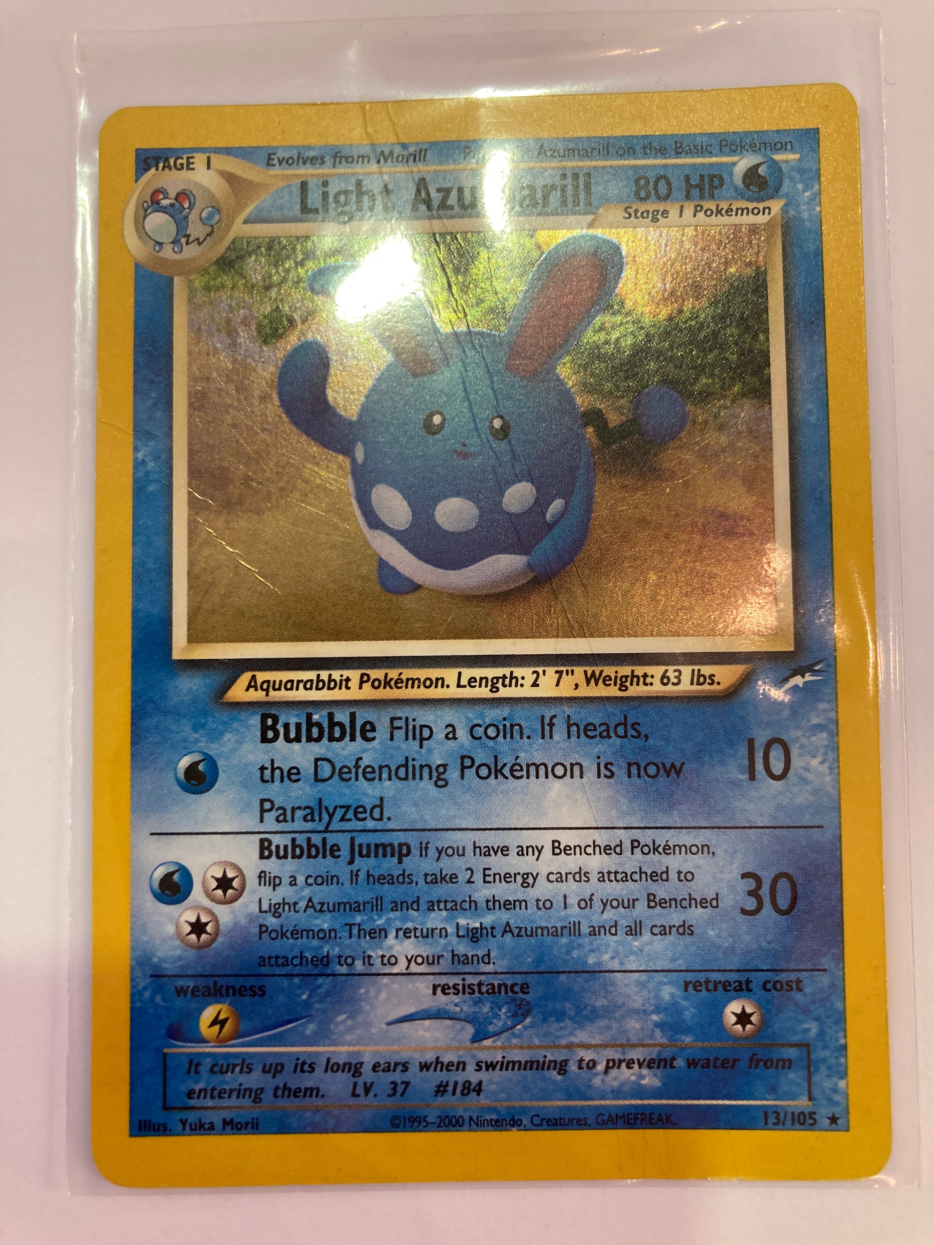 Pokmon TCG Light Azumarill 13/105 Neo Destiny Holo MP True Believers Gaming and Collectibles Pokmon TCG Light Azumarill 13/105 Neo Destiny Holo MP True Believers Gaming and Collectibles