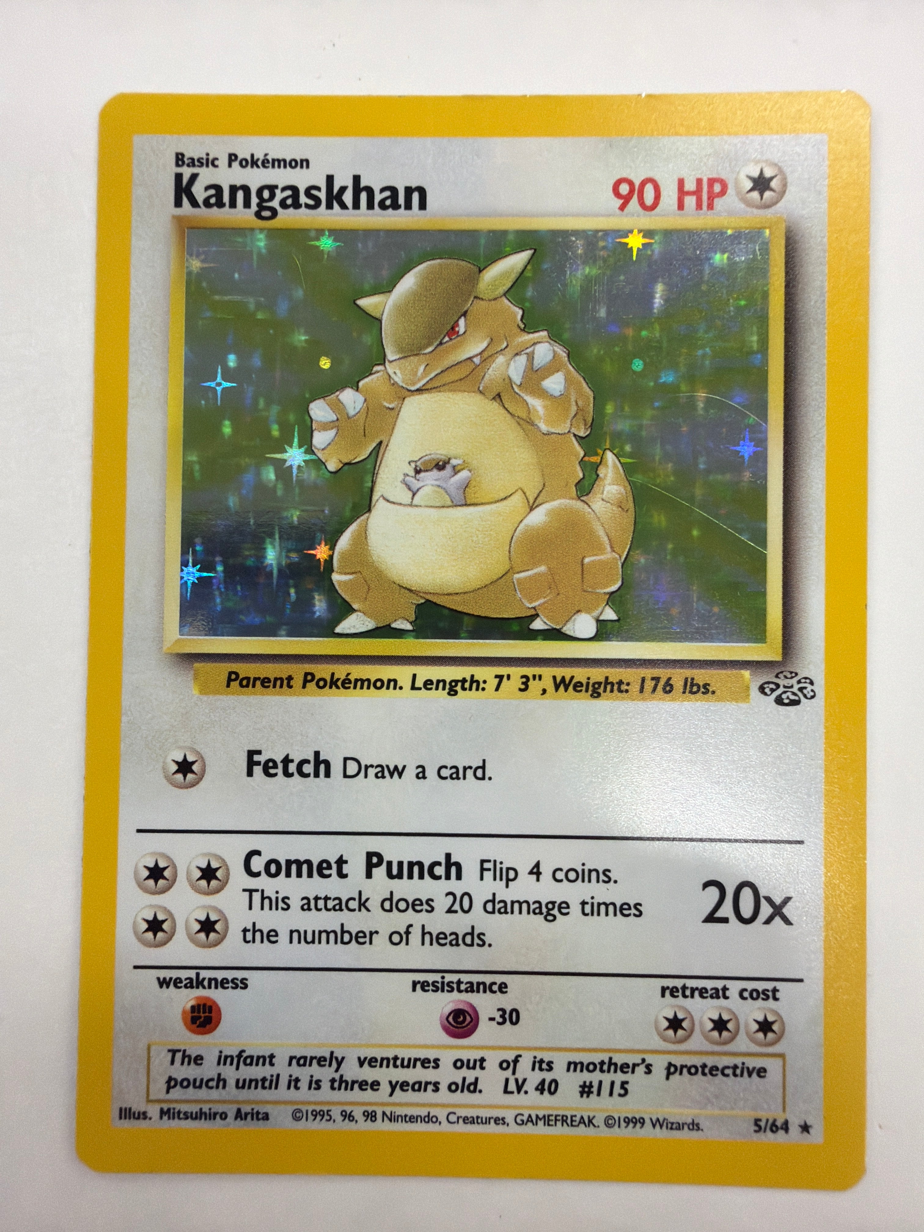 Pokémon TCG - Jungle Unlimited Kangaskhan  5/64 Holo NM