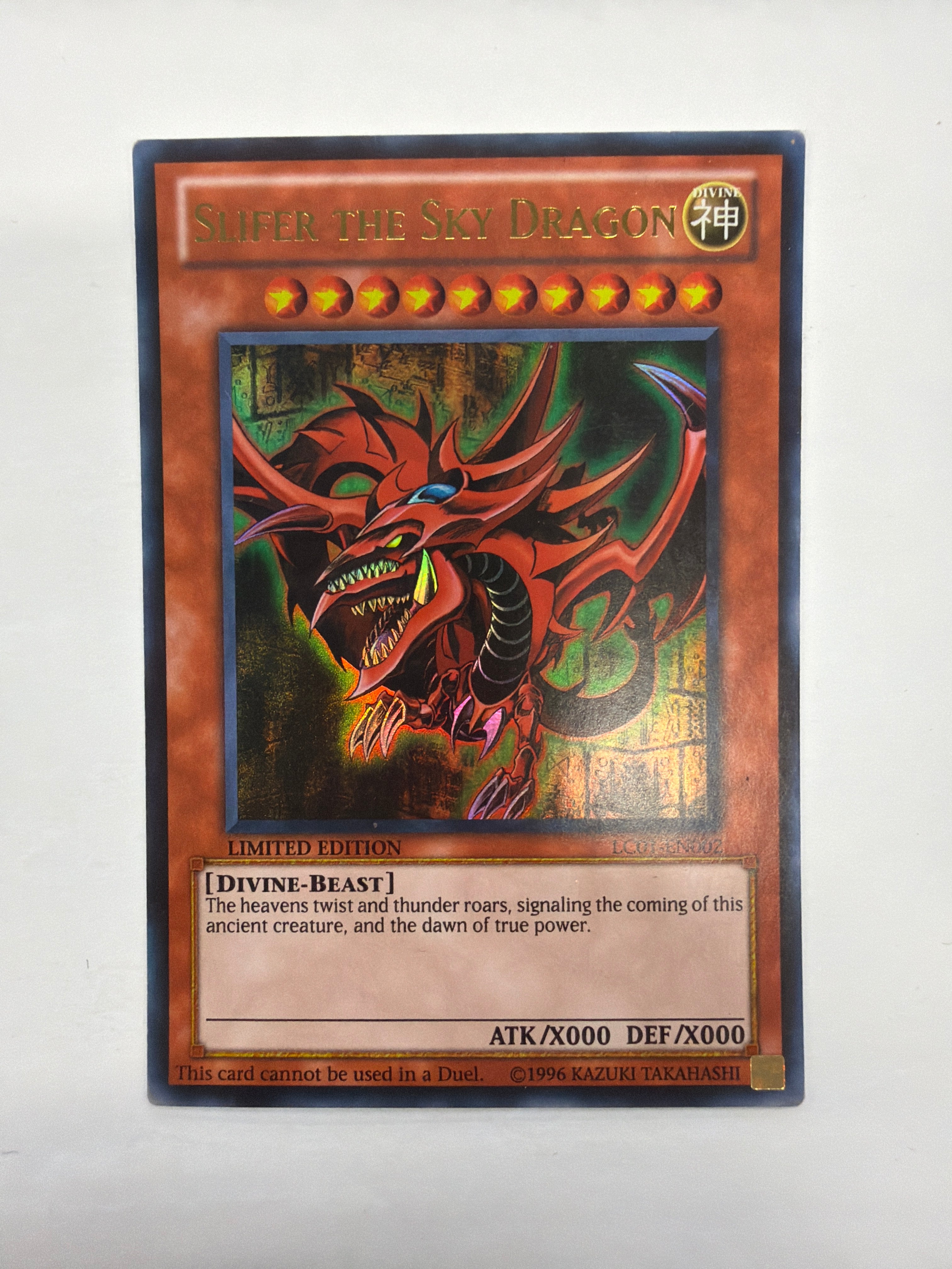 Yu-Gi-Oh! TCG - Legendary Collection 1 Limited Edition Slifer The Sky Dragon LC01-EN002 Holo LP