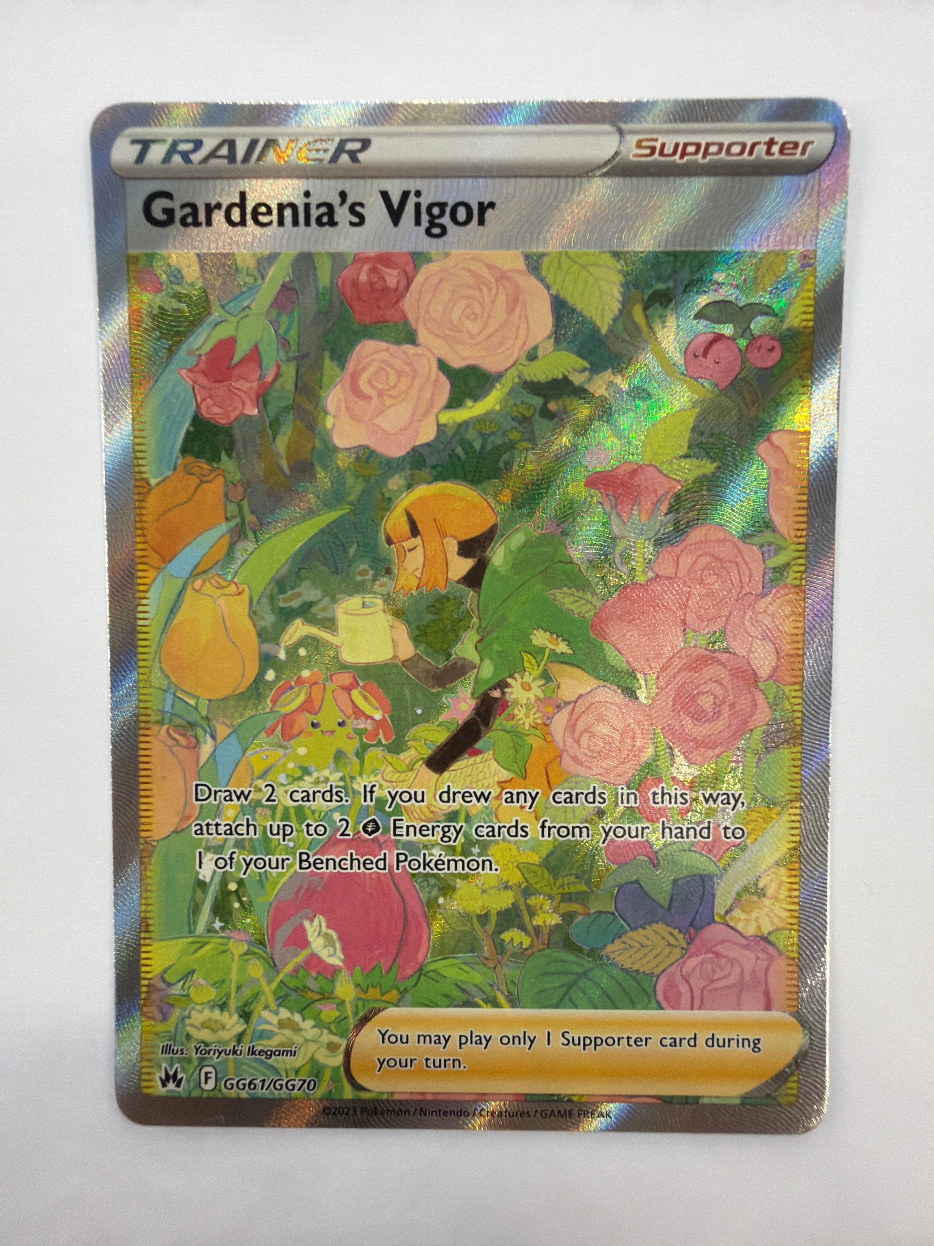 Pokémon TCG - Crown Zenith Galarian Gallery Gardenia's Vigor GG61/GG70 NM