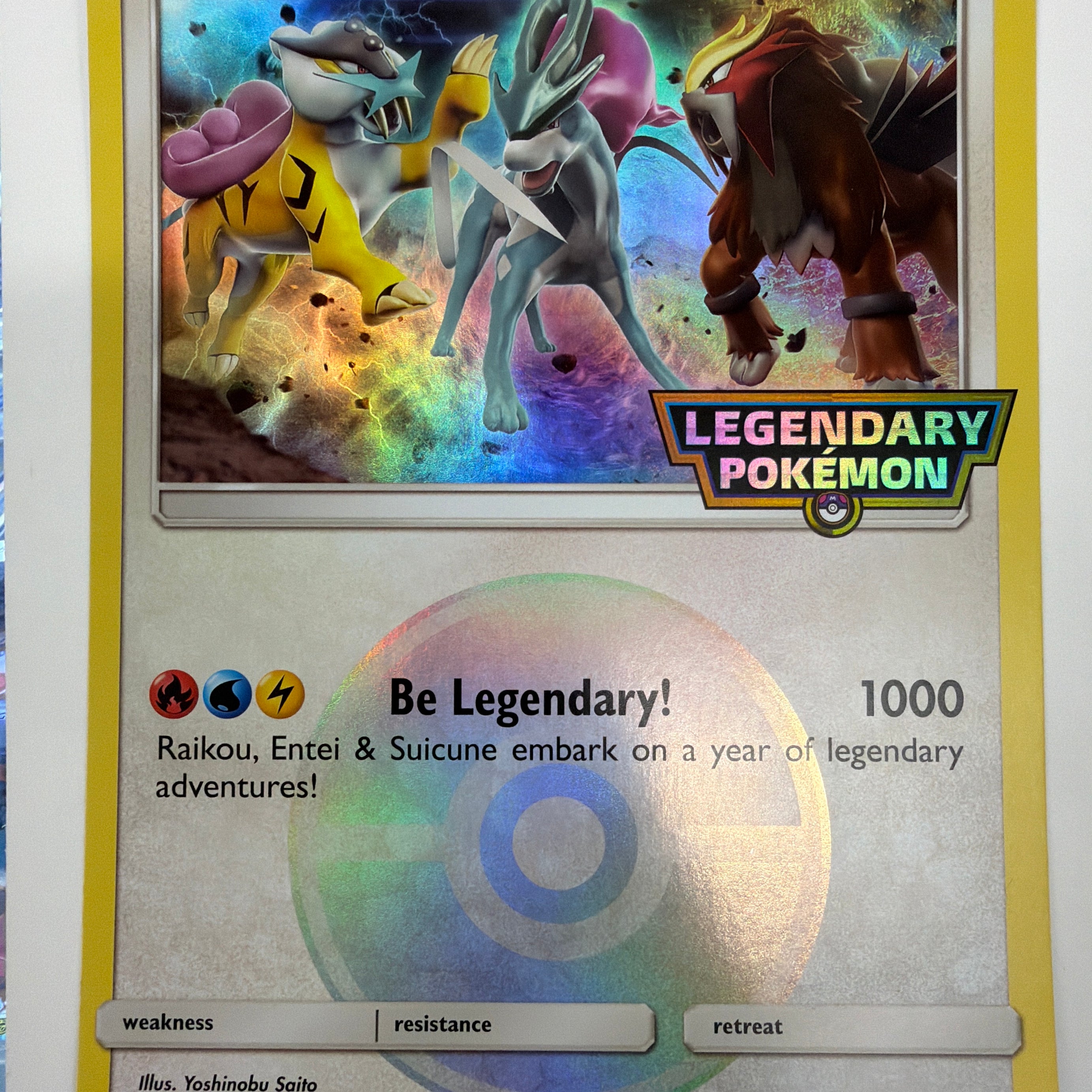 Pokémon TCG - Jumbo Promo Raikou, Entei & Suicune MP