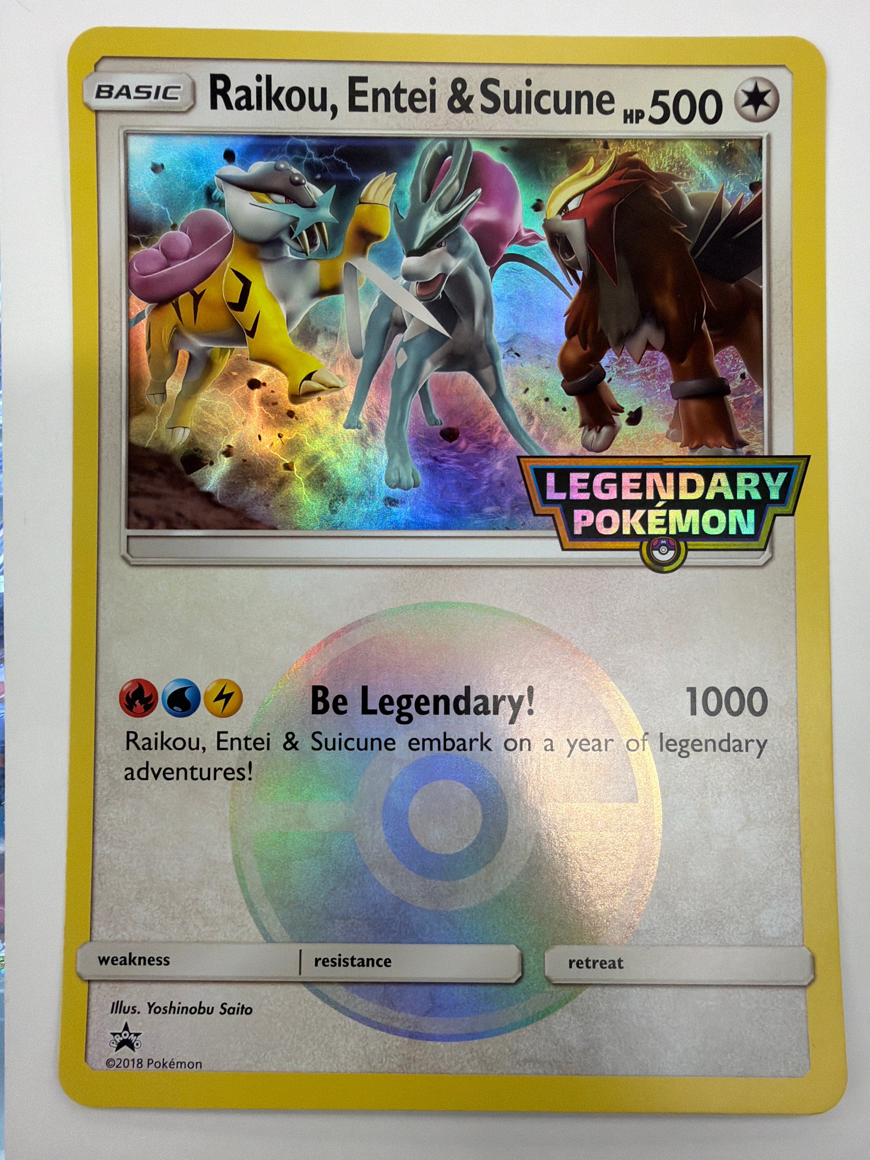 Pokémon TCG - Jumbo Promo Raikou, Entei & Suicune MP