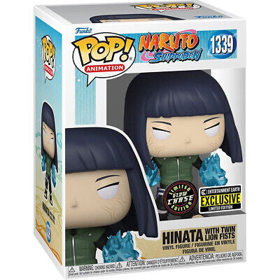 GLOW CHASE Funko Pop! Animation Naruto Shippuden Hinata With Twin Lion Fists #1139 EE Exclusive