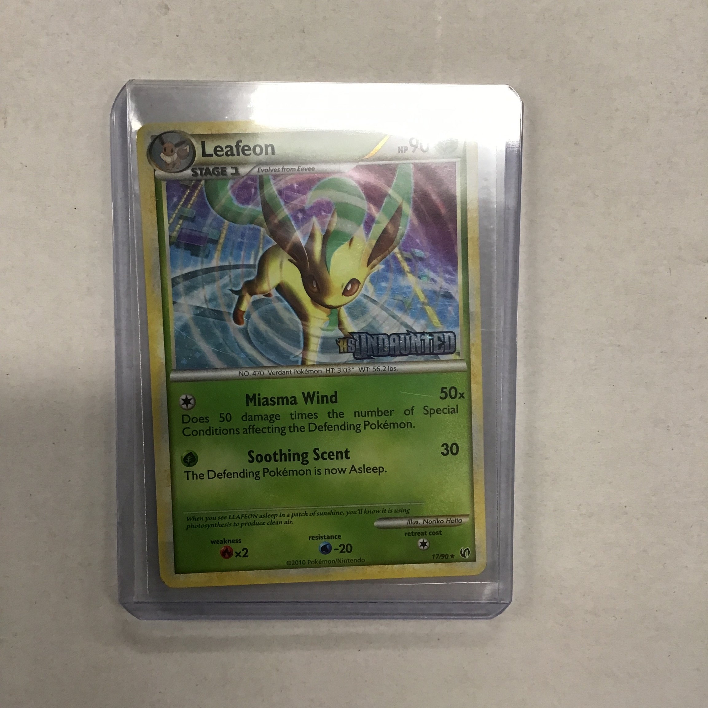 Pokémon TCG - HS Undaunted Leafeon 17/90 LP